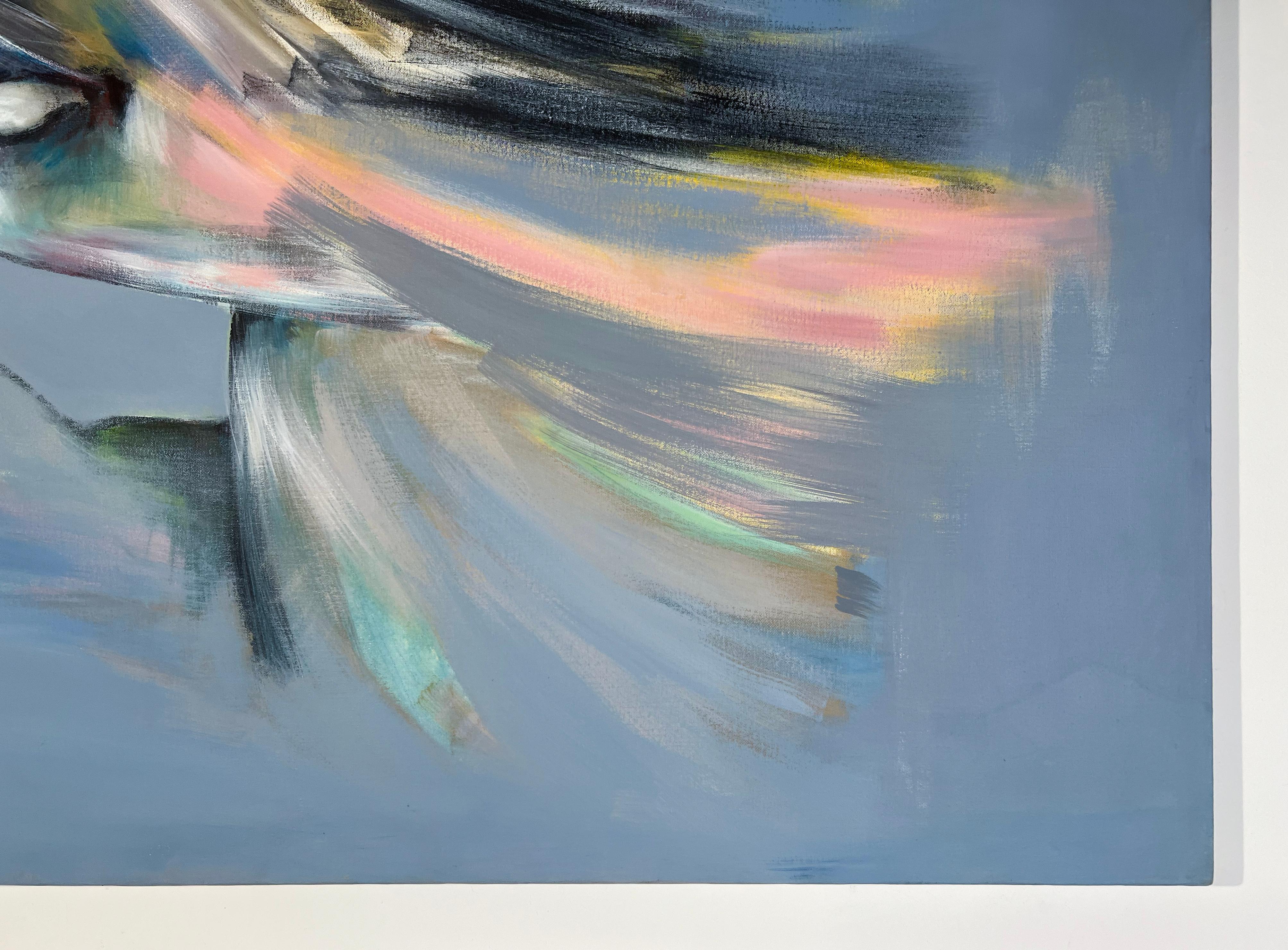 Linda Stein, Profile Landscape 438.075 - Signed Feminist LGBTQ+ Acrylic on Canvas Painting

Profile Landscape 438.075 is from Linda Stein's Profiles series--drawings, collages and paintings of facial profiles she made in the 1960s and 1970s when she