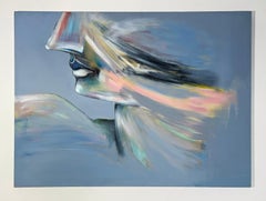 Signed Feminist LGBTQ+ Acrylic on Canvas Painting - Profile Landscape 438.075
