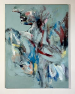 Signed Feminist LGBTQ+ Acrylic on Canvas Painting - Profile Landscape 438.077