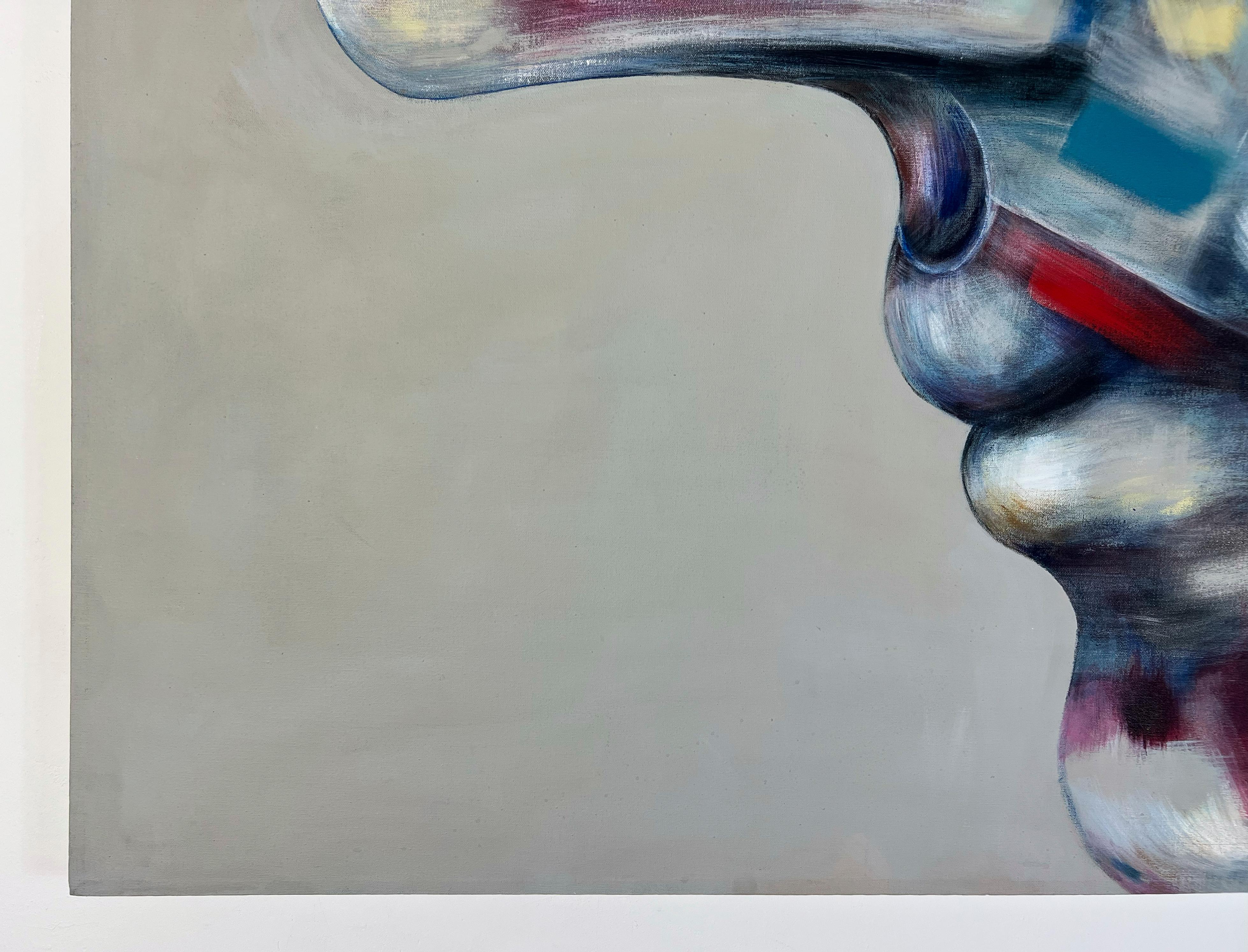 Signed Feminist LGBTQ+ Acrylic on Canvas Painting - Profile Landscape 438.079 For Sale 3