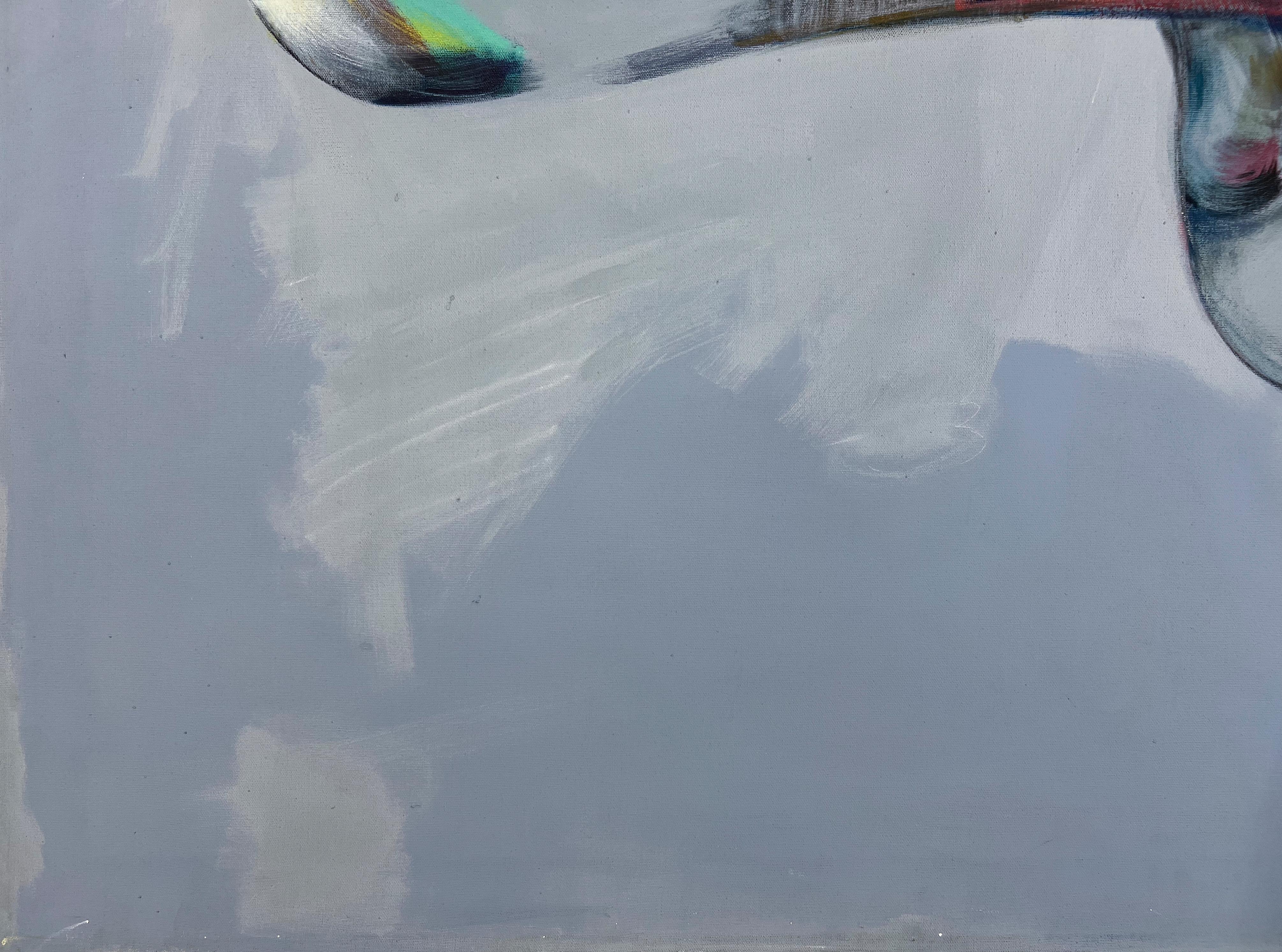 Signed Feminist LGBTQ+ Acrylic on Canvas Painting - Profile Landscape 438.080 For Sale 1