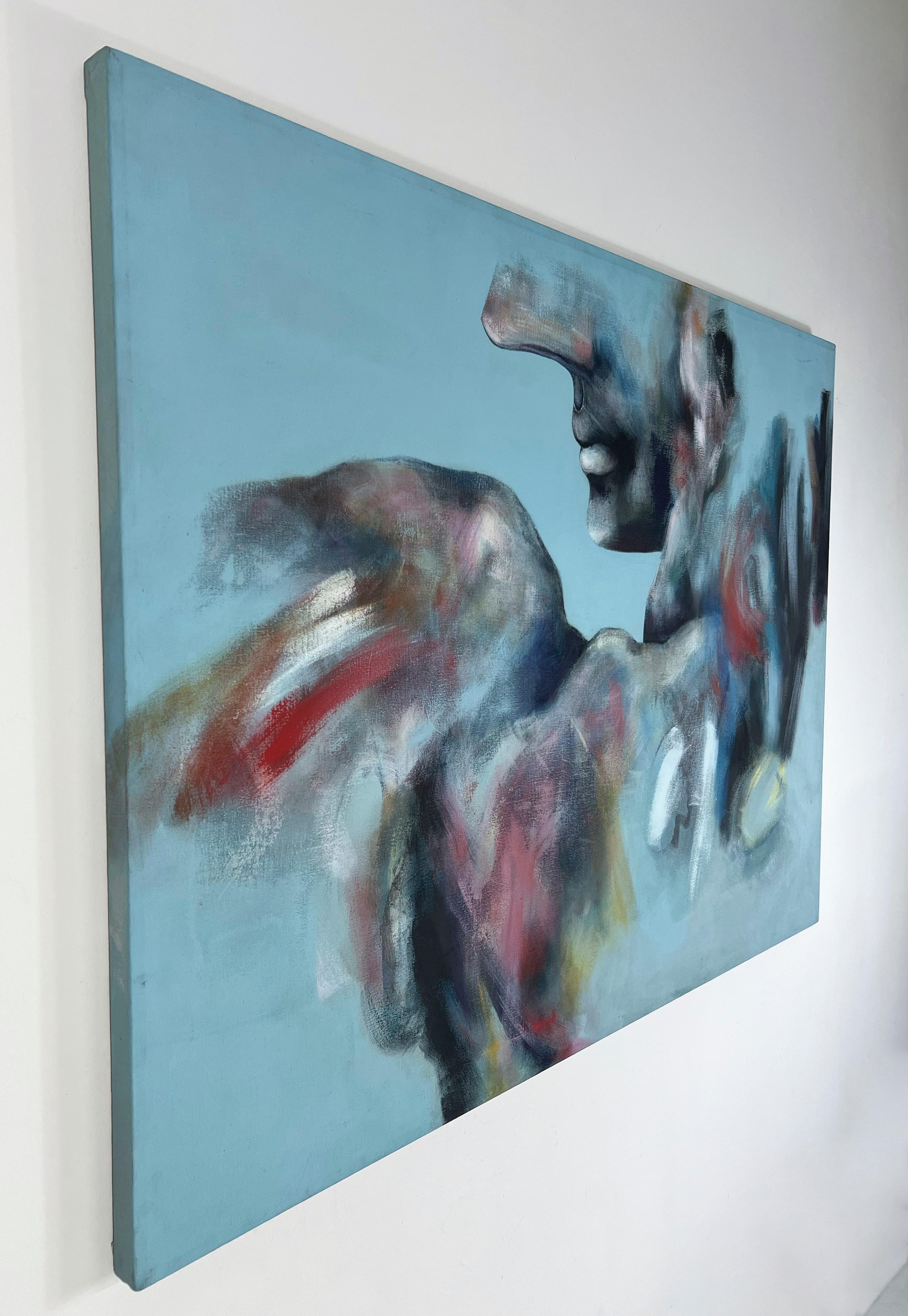 Signed Feminist LGBTQ+ Acrylic on Canvas Painting - Profile Landscape 438.094 For Sale 6