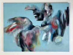 Signed Feminist LGBTQ+ Acrylic on Canvas Painting - Profile Landscape 438.094
