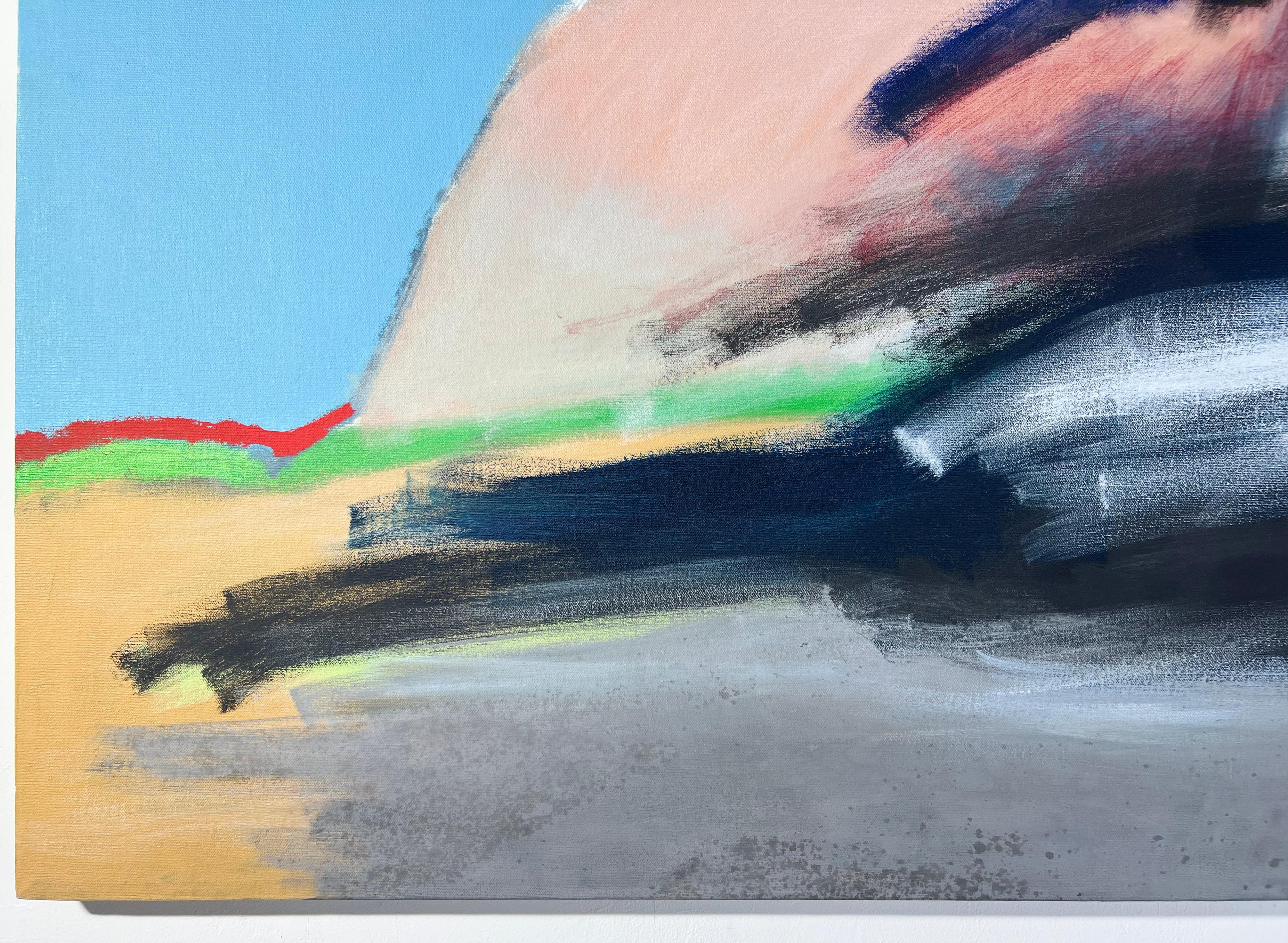 Linda Stein, Profile Landscape 438.094 - Signed Feminist LGBTQ+ Acrylic on Canvas Painting

Profile Landscape 438.094 is from Linda Stein's Profiles series--drawings, collages and paintings of facial profiles she made in the 1960s and 1970s when she