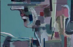 Signierte feministische LGBTQ+ Acryl auf Leinwand Gemälde - Profile Landschaft 438.052