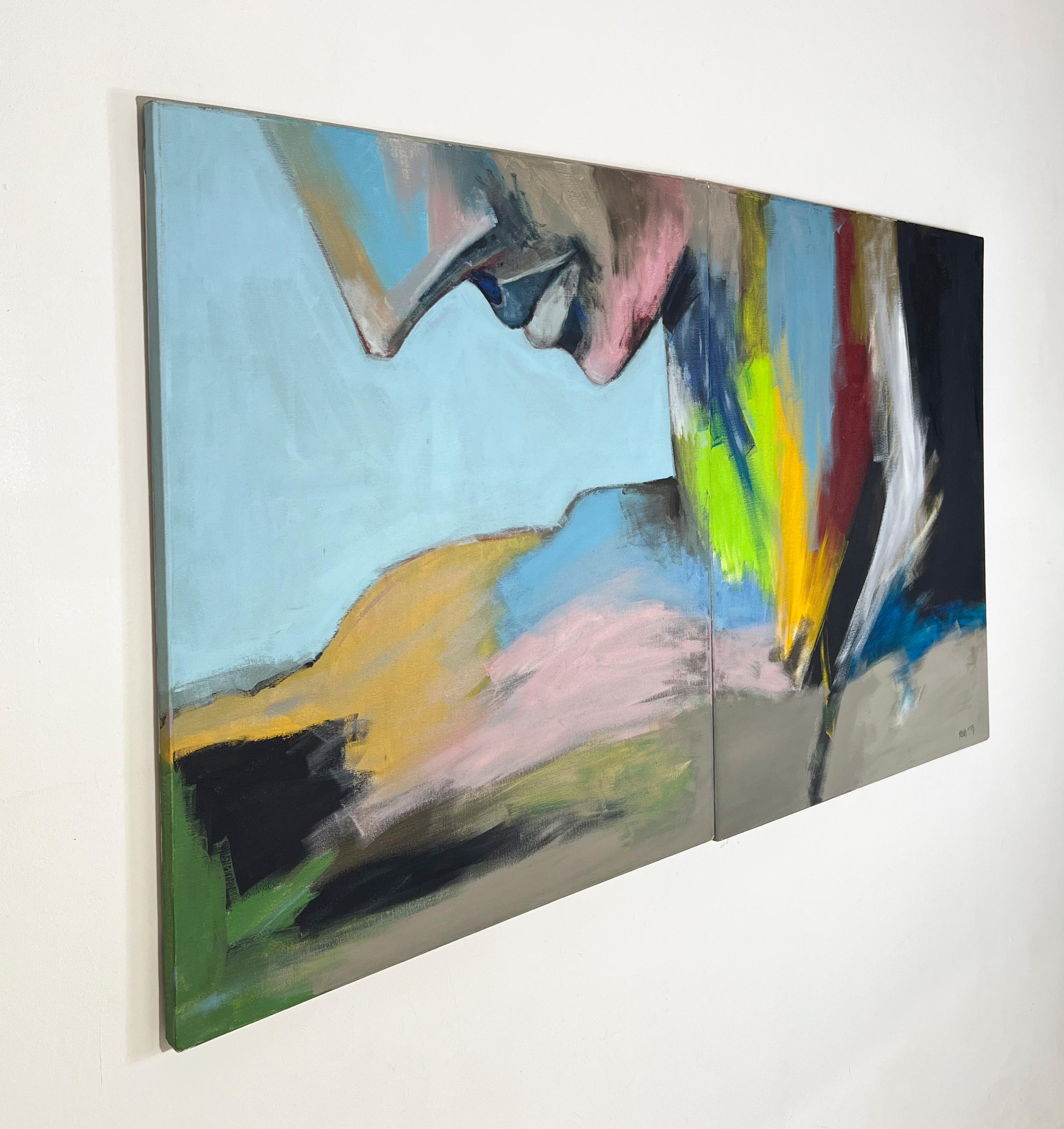 Signed Feminist LGBTQ+ Acrylic on Canvas Paintings - Profile Landscape 438.086 For Sale 5