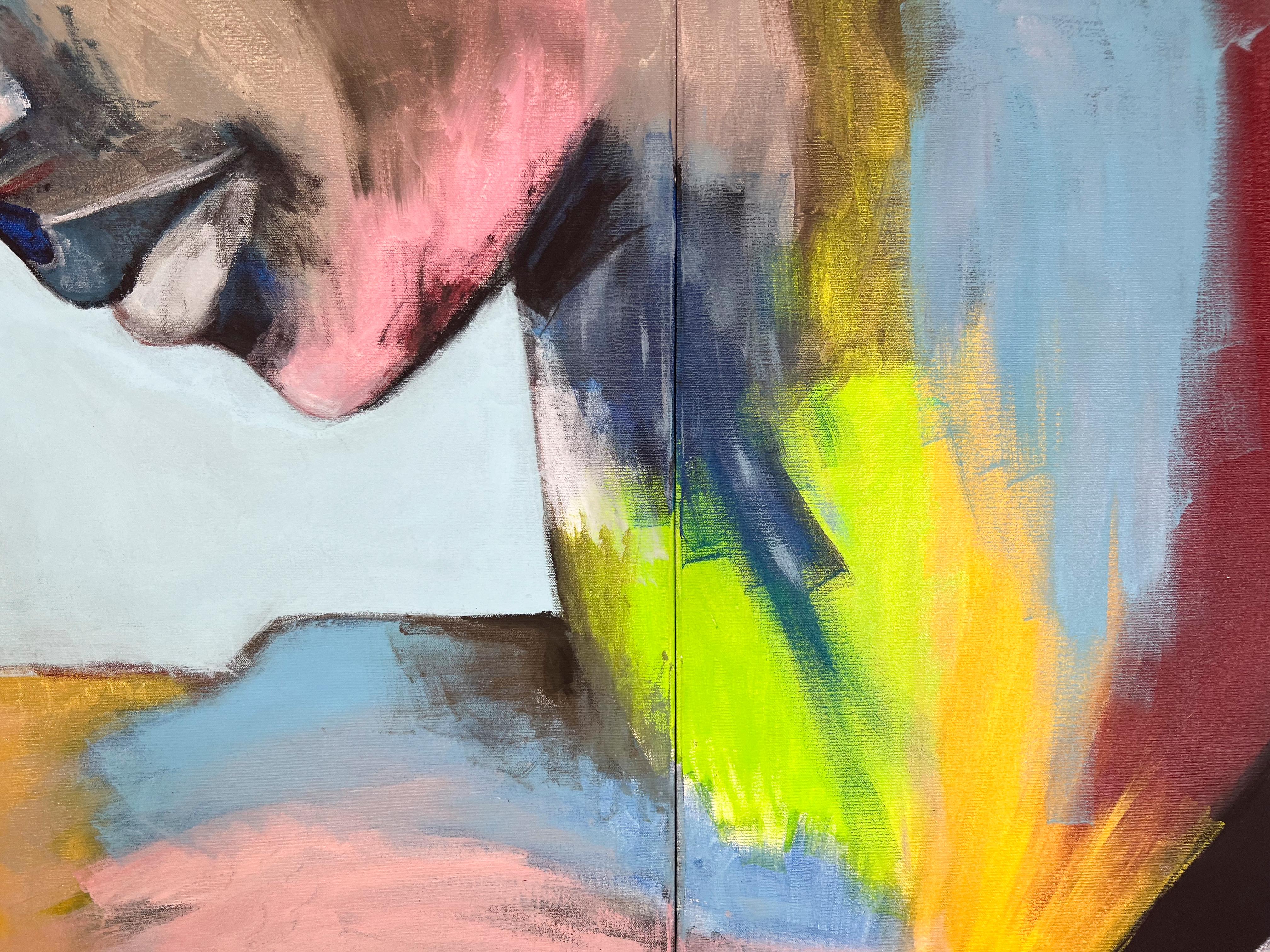 Signed Feminist LGBTQ+ Acrylic on Canvas Paintings - Profile Landscape 438.086 For Sale 6