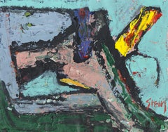 Signed Feminist LGBTQ+ Acrylic on Paper Colorful Painting - Missive 343.001