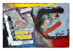 Signed Feminist LGBTQ+ Acrylic on Paper Colorful Painting - Missive 343.005