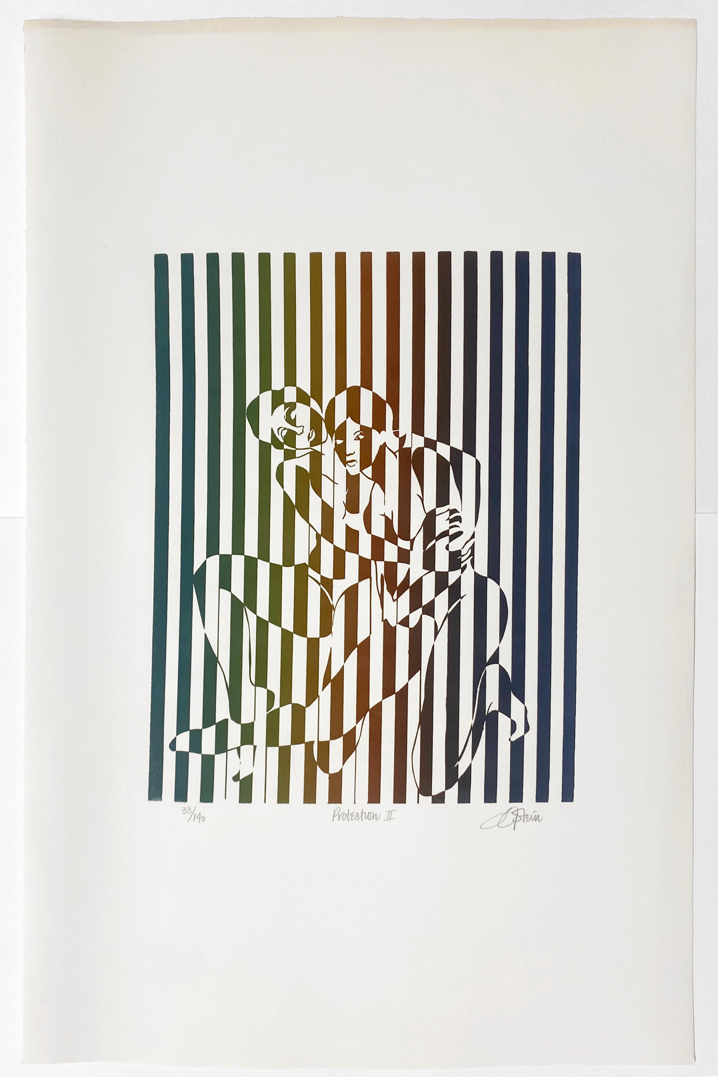 Figurative Print di Linda Stein - Acquaforte colorata firmata in edizione limitata - Protezione 430