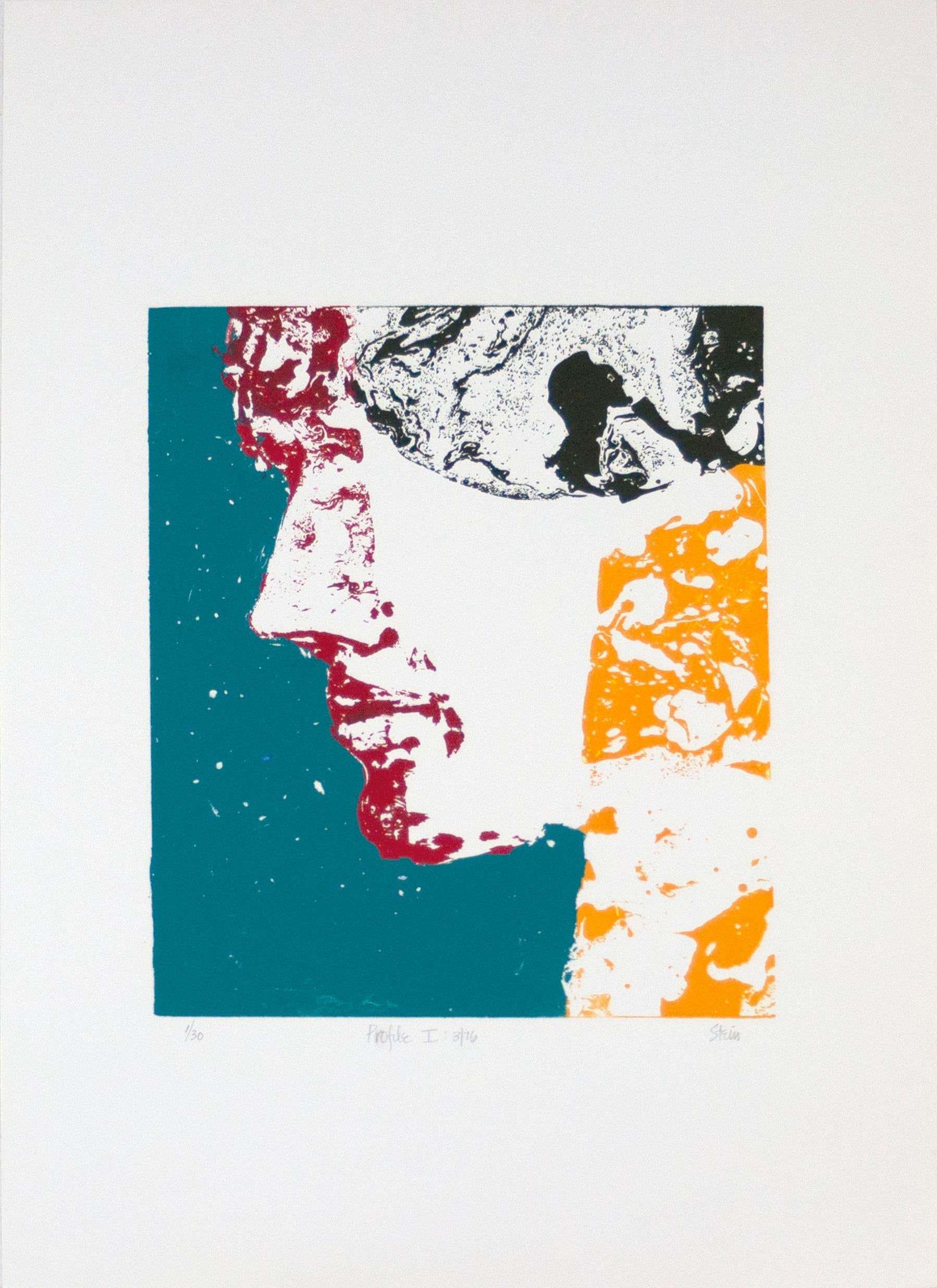 Figurative Print de Linda Stein - Perfil I 419 - Edición Limitada y Firmada LGBTQ+ Impresión Contemporánea de Arte Fino
