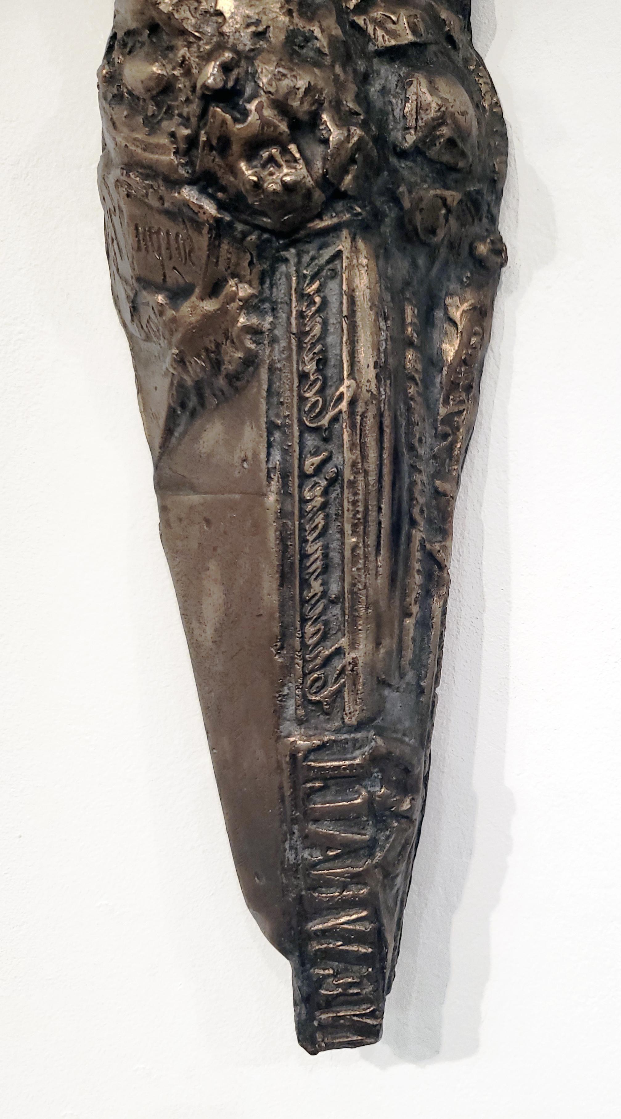 Sculpture américaine contemporaine en bronze - Linda Stein, Knight Spirit 637 4