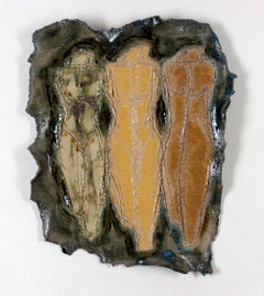 American Contemporary Ceramic Sculpture - Linda Stein, Three Graces 676