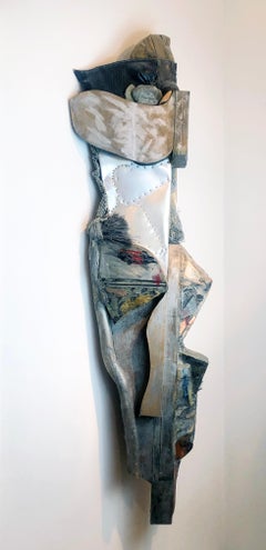 Scultura contemporanea americana a tecnica mista di Linda Stein - Quiet Strength 472