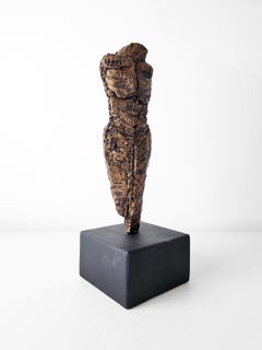 Linda Stein, Dark Knight 692 - Contemporary Mixed Media Resin Metallic Sculpture