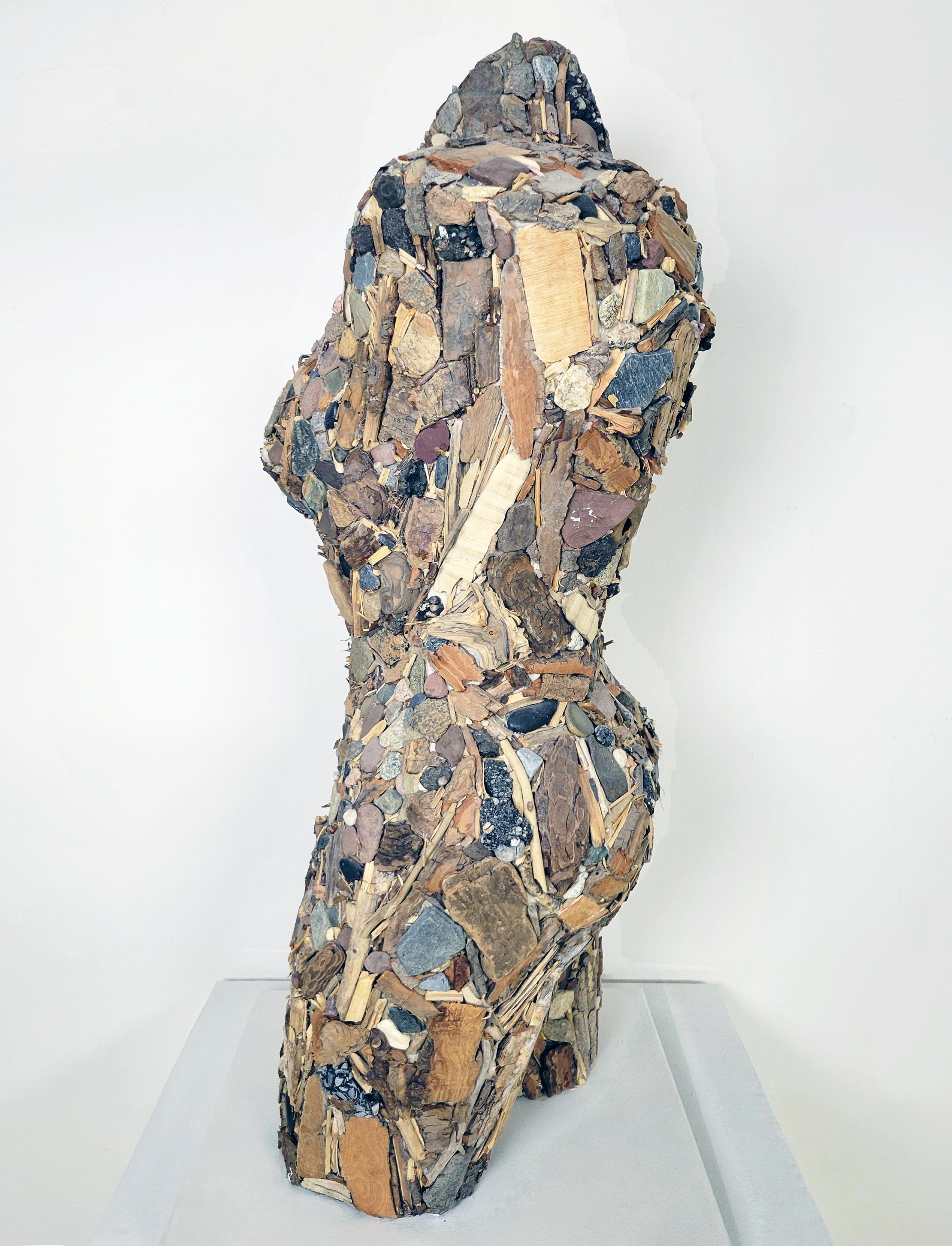 Linda Stein, Bâtons et pierres 711- Sculpture contemporaine en techniques mixtes  en vente 1