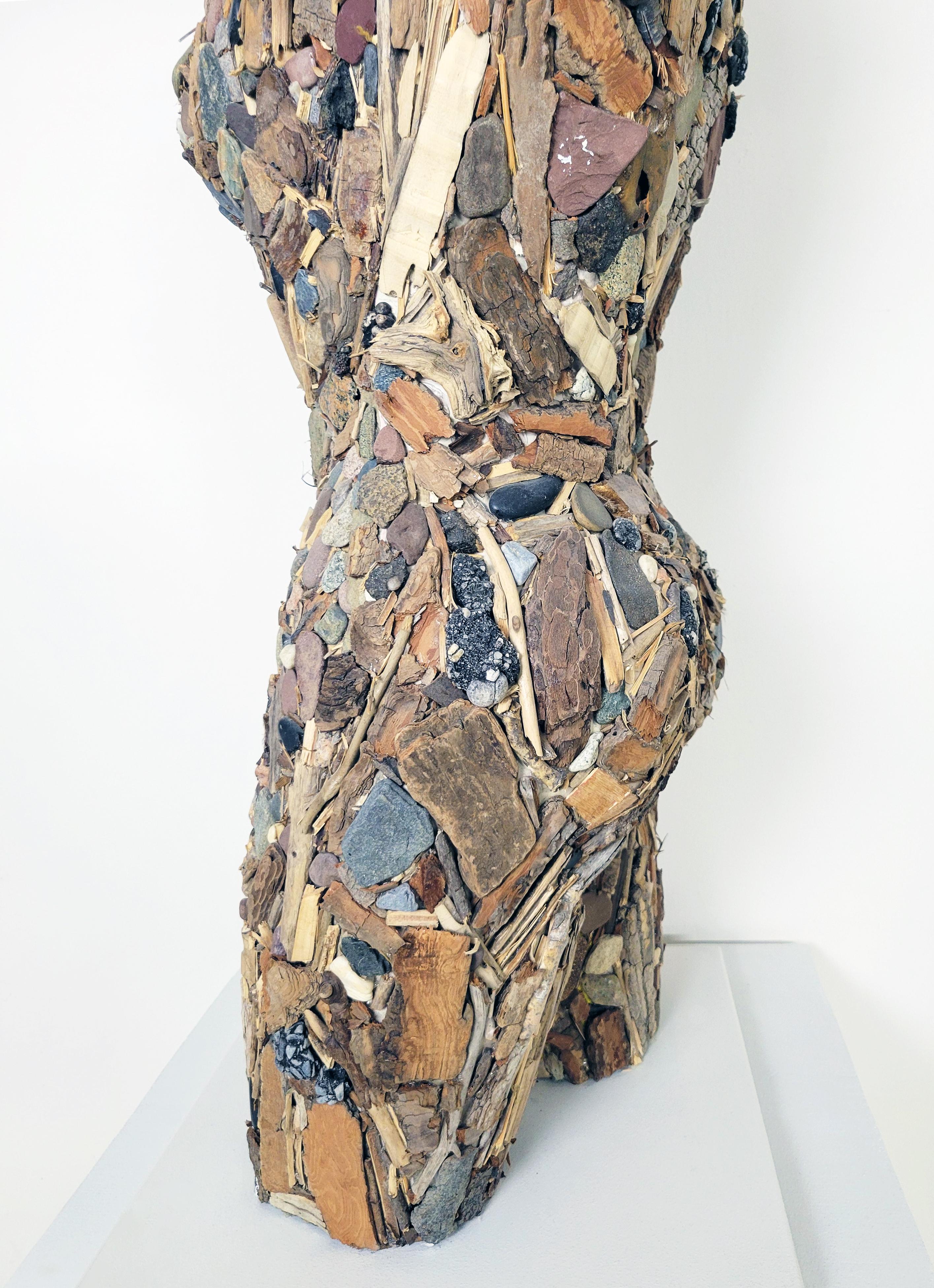 Linda Stein, Bâtons et pierres 711- Sculpture contemporaine en techniques mixtes  en vente 8