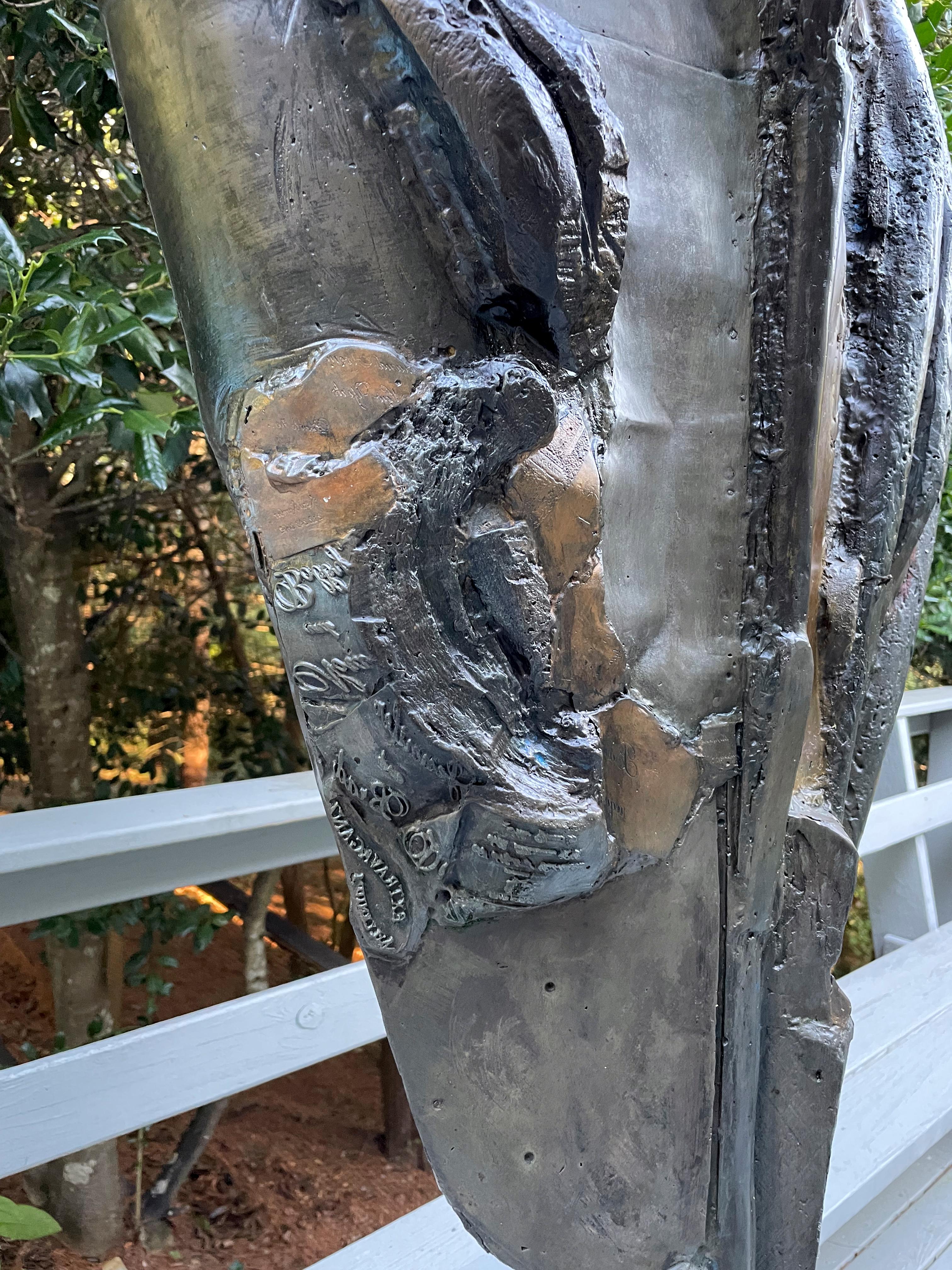 American Feminist Bronze Abstract Sculpture - Knight of Tomorrow 630 For Sale 7
