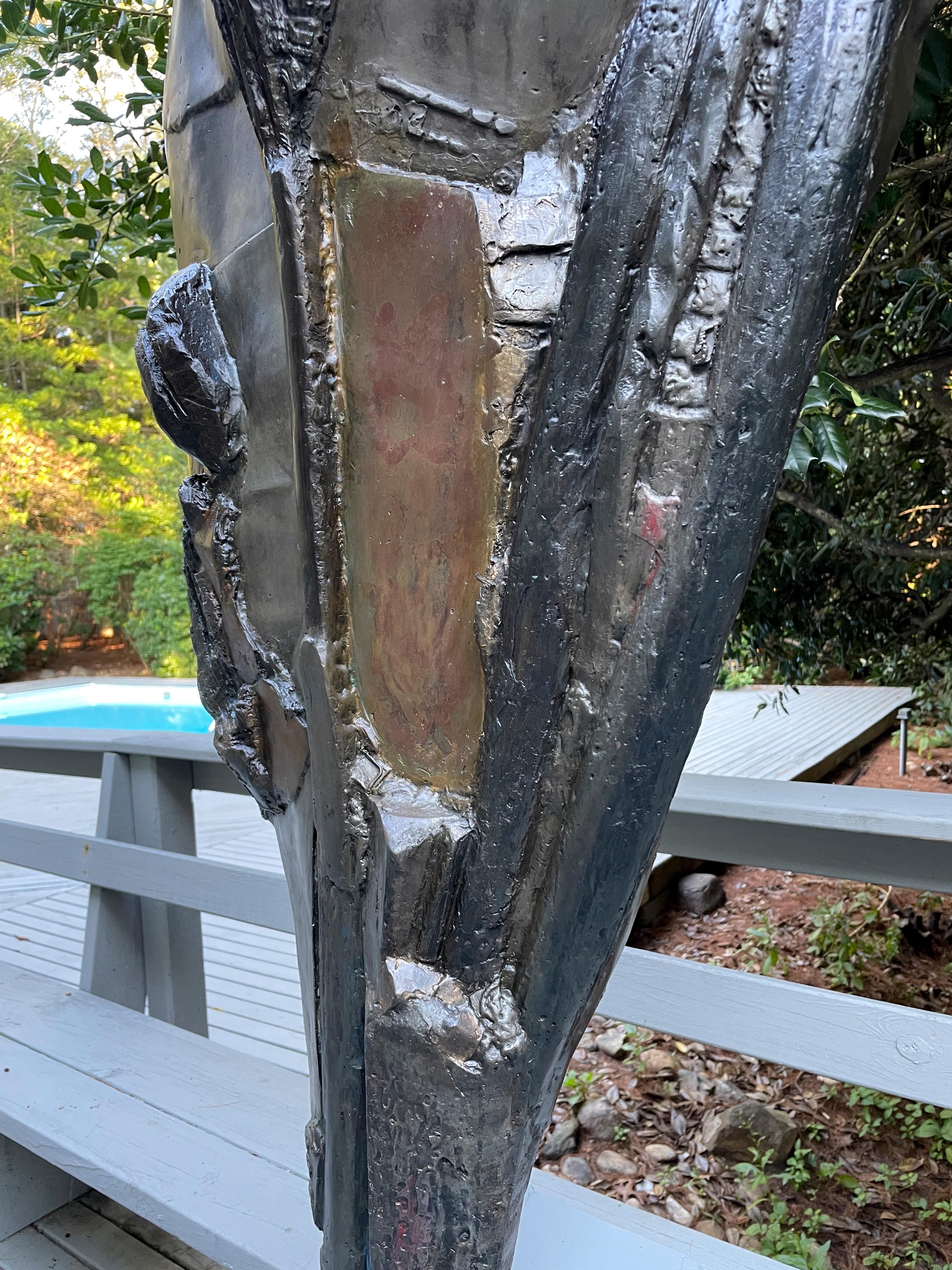 American Feminist Bronze Abstract Sculpture - Knight of Tomorrow 630 For Sale 8