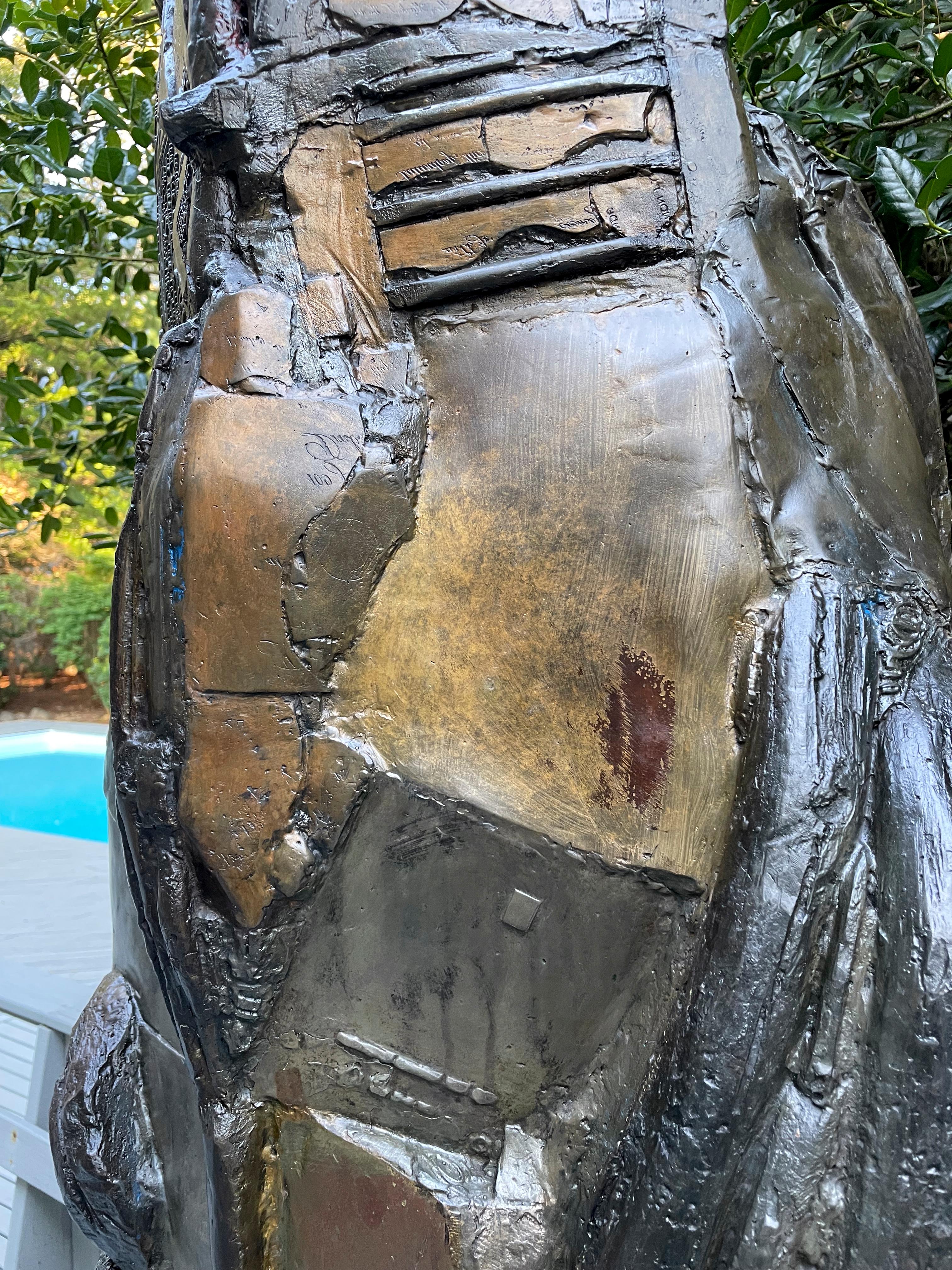 American Feminist Bronze Abstract Sculpture - Knight of Tomorrow 630 For Sale 9