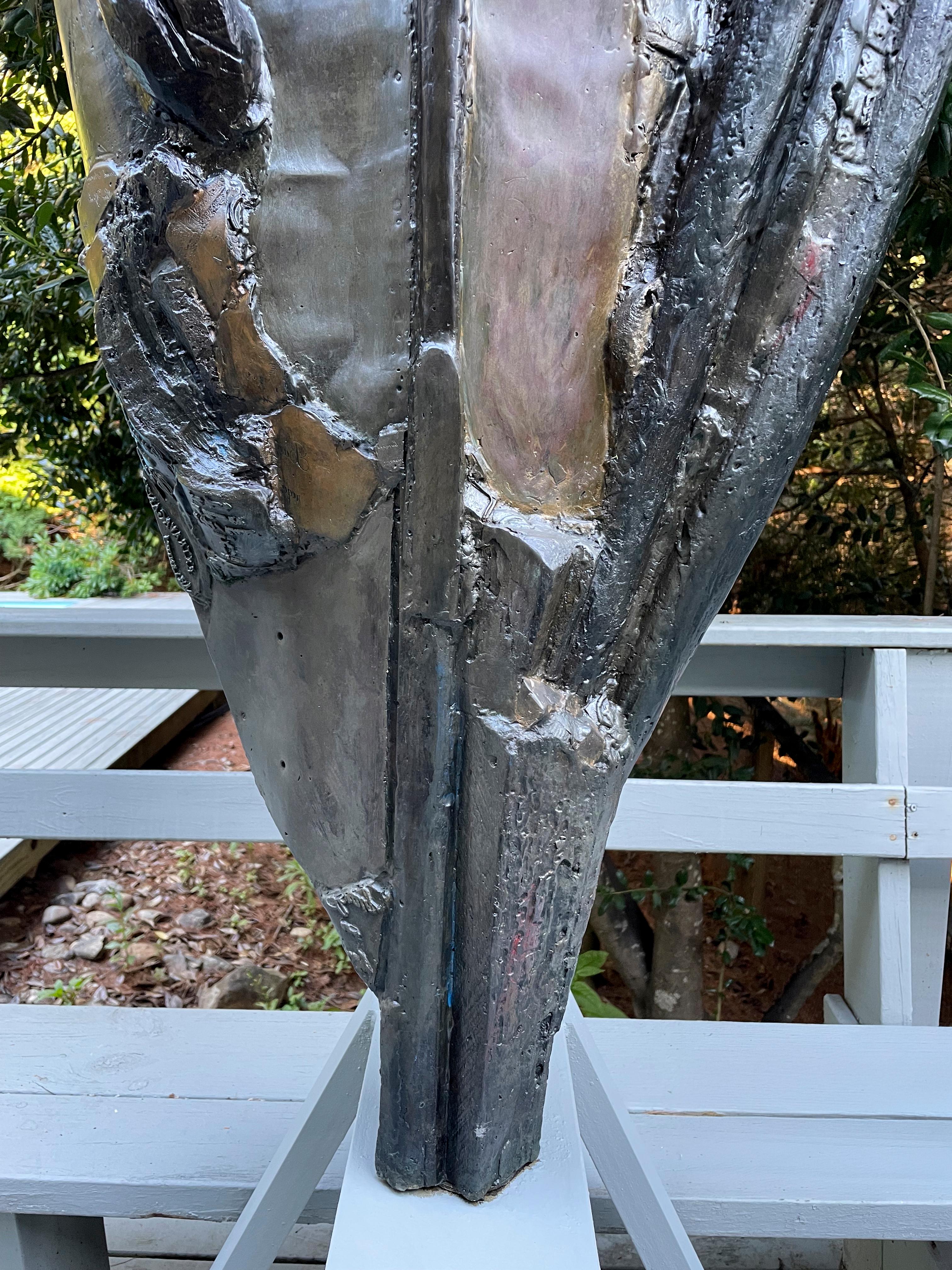 American Feminist Bronze Abstract Sculpture - Knight of Tomorrow 630 For Sale 1