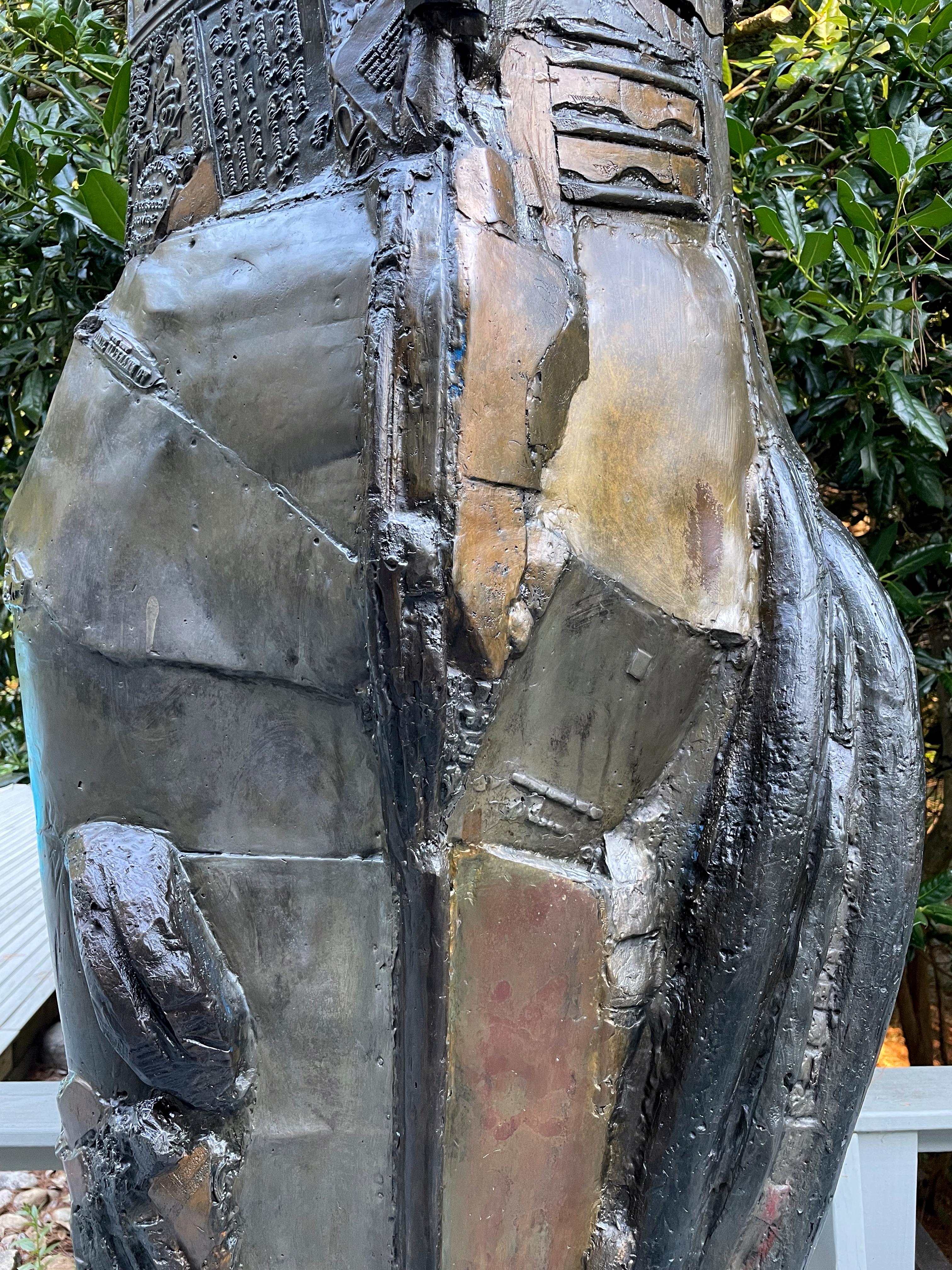 American Feminist Bronze Abstract Sculpture - Knight of Tomorrow 630 For Sale 2
