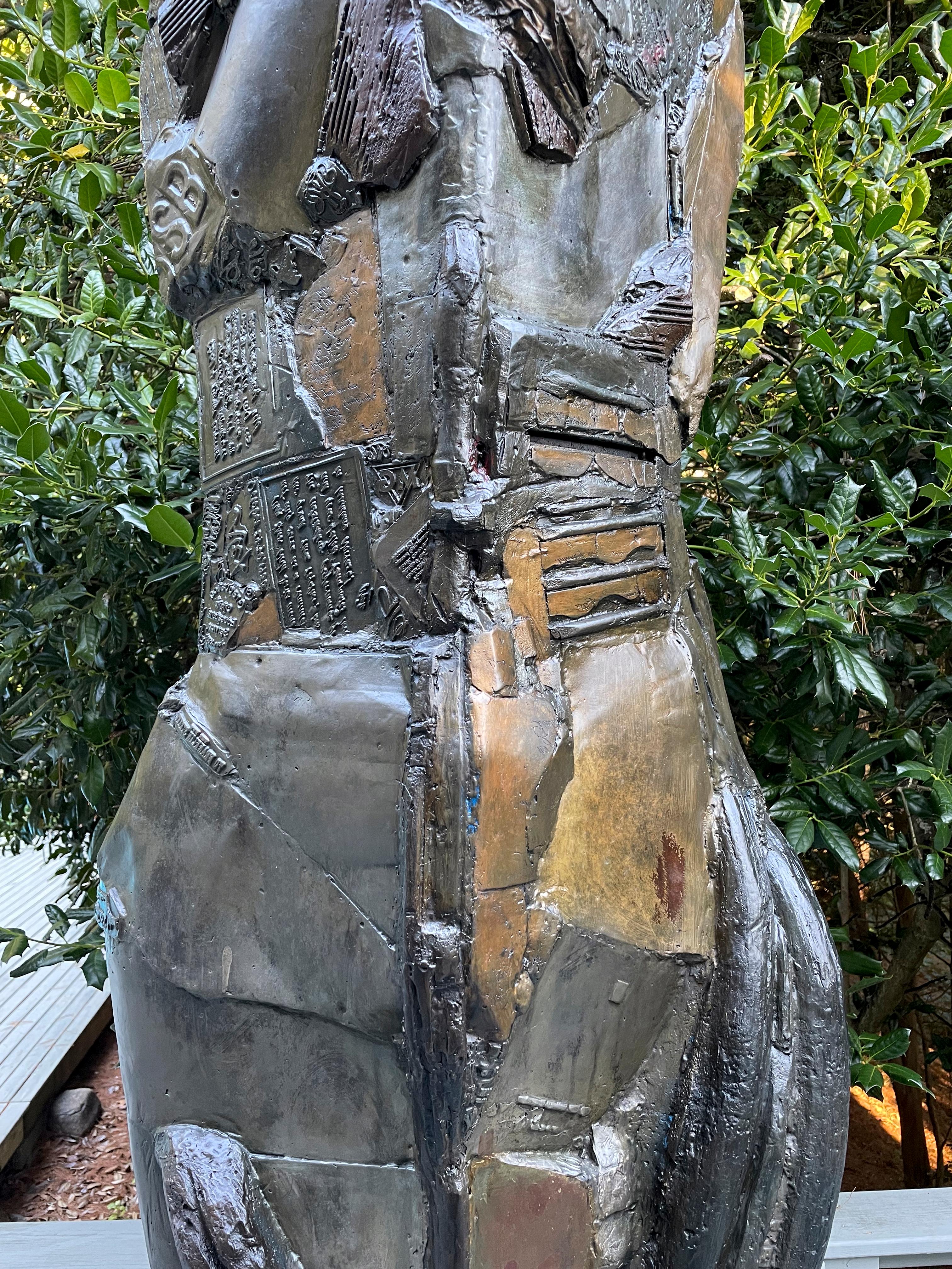 American Feminist Bronze Abstract Sculpture - Knight of Tomorrow 630 For Sale 3