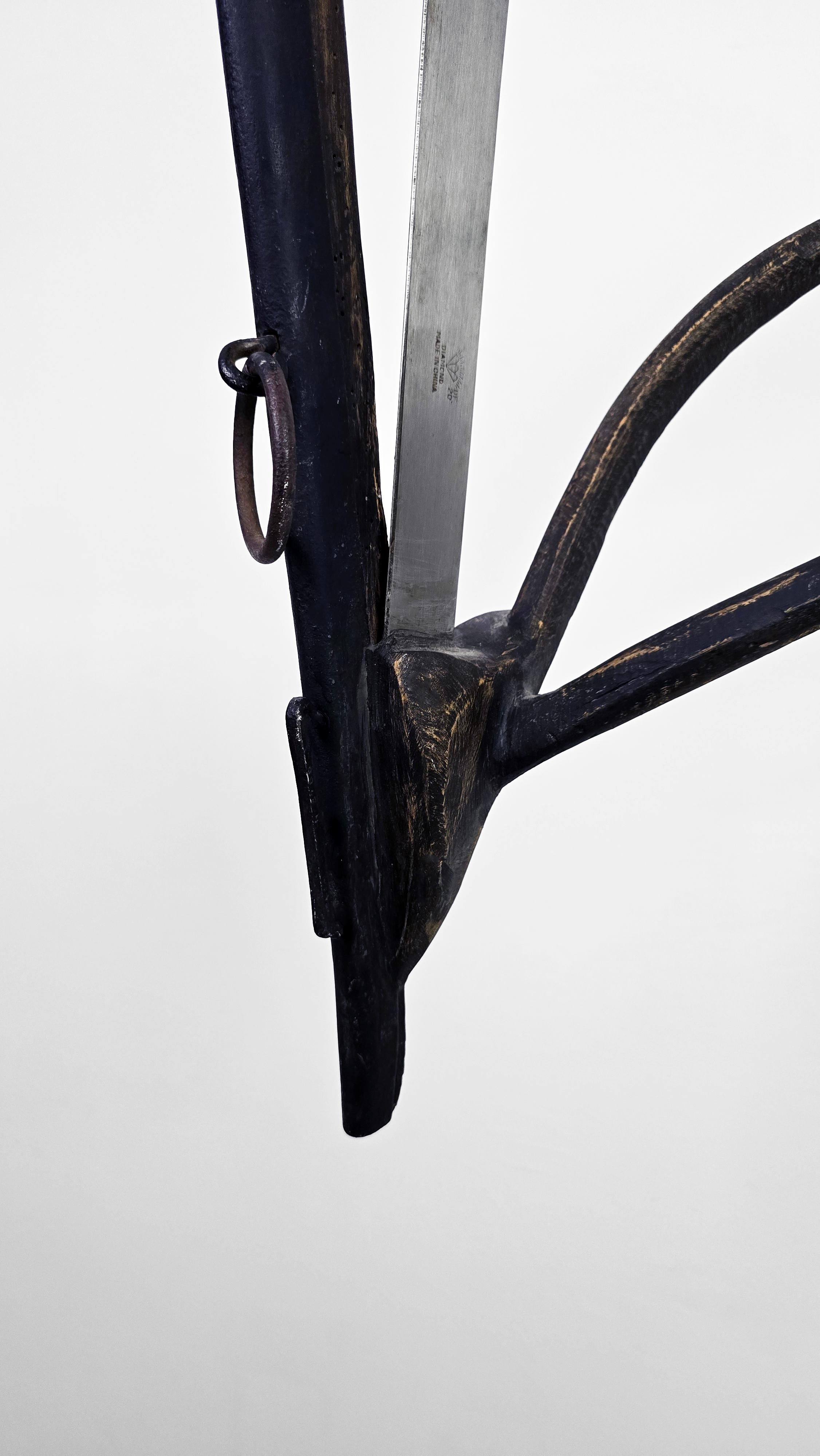 Linda Stein, Blades 228 - Mixed Media Metal Wood Contemporary Art Museum Wall Sculpture

In the 1990s Linda Stein began to work on a series called Blades, sculptural works that incorporated machete blades. She hand-dulled her machete blades, bent
