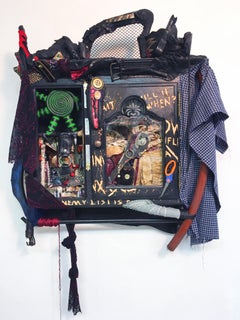 Linda Stein, Brought/Left Behind 856 - Contemporary Art Mixed Media Sculpture