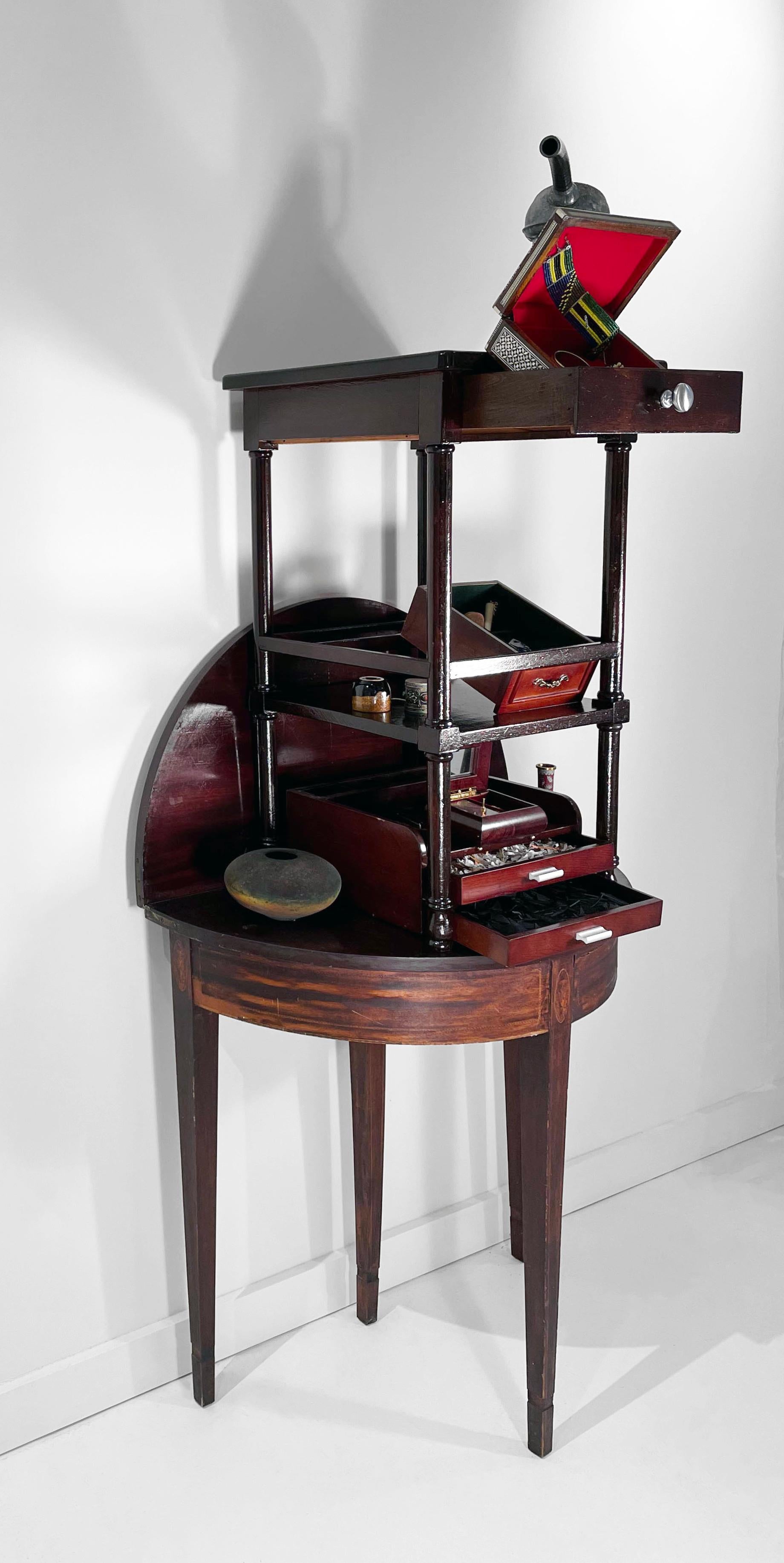 Arte Contemporáneo Técnica Mixta Escultura Gabinete Wunderkammer - Recordatorios 1167 - Sculpture de Linda Stein