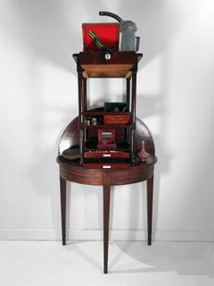 Scultura d'arte contemporanea a tecnica mista Wunderkammer - Promemoria 1167