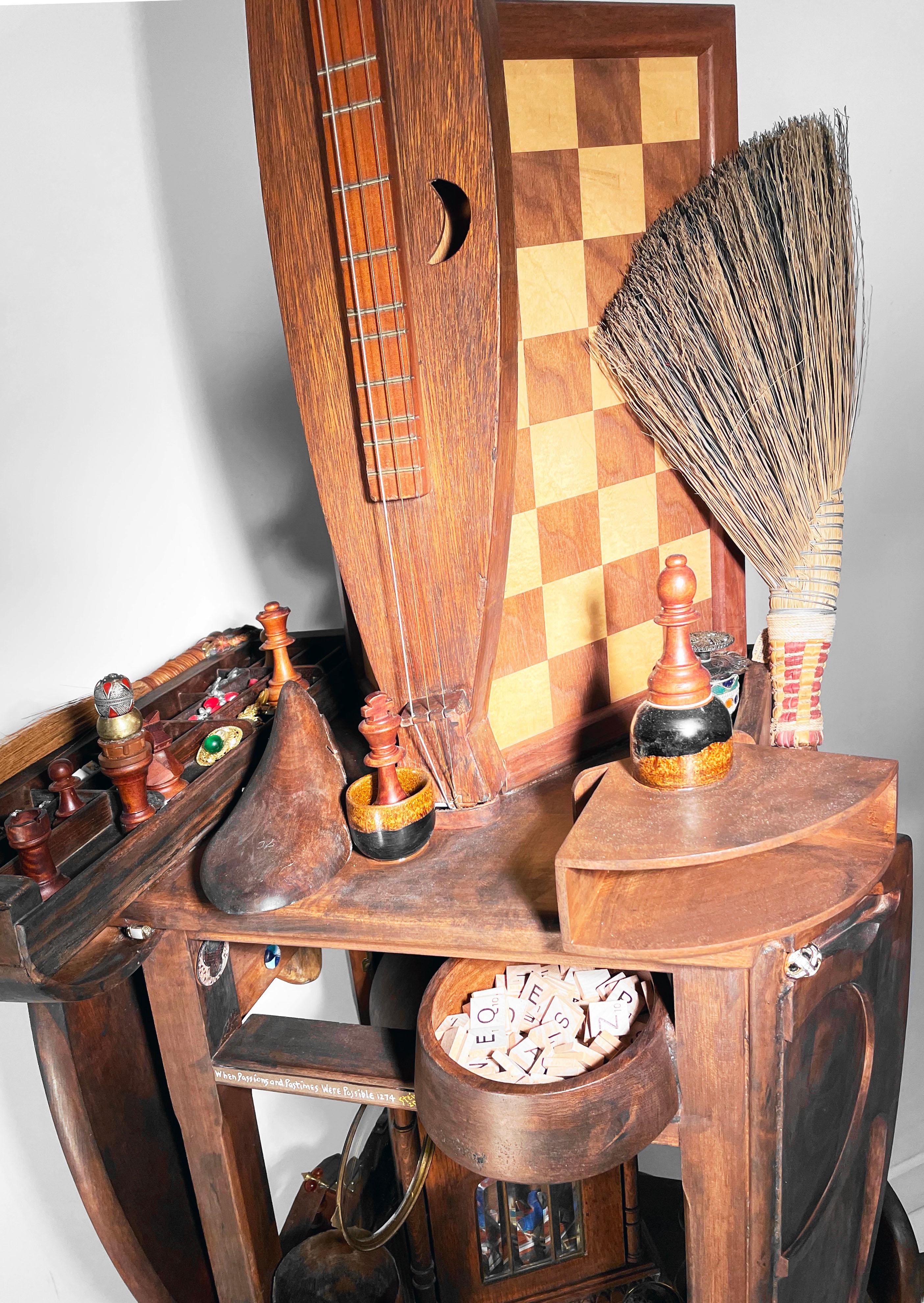Escultura contemporánea en técnica mixta Cuando las pasiones y los pasatiempos eran posibles 1274 en venta 5
