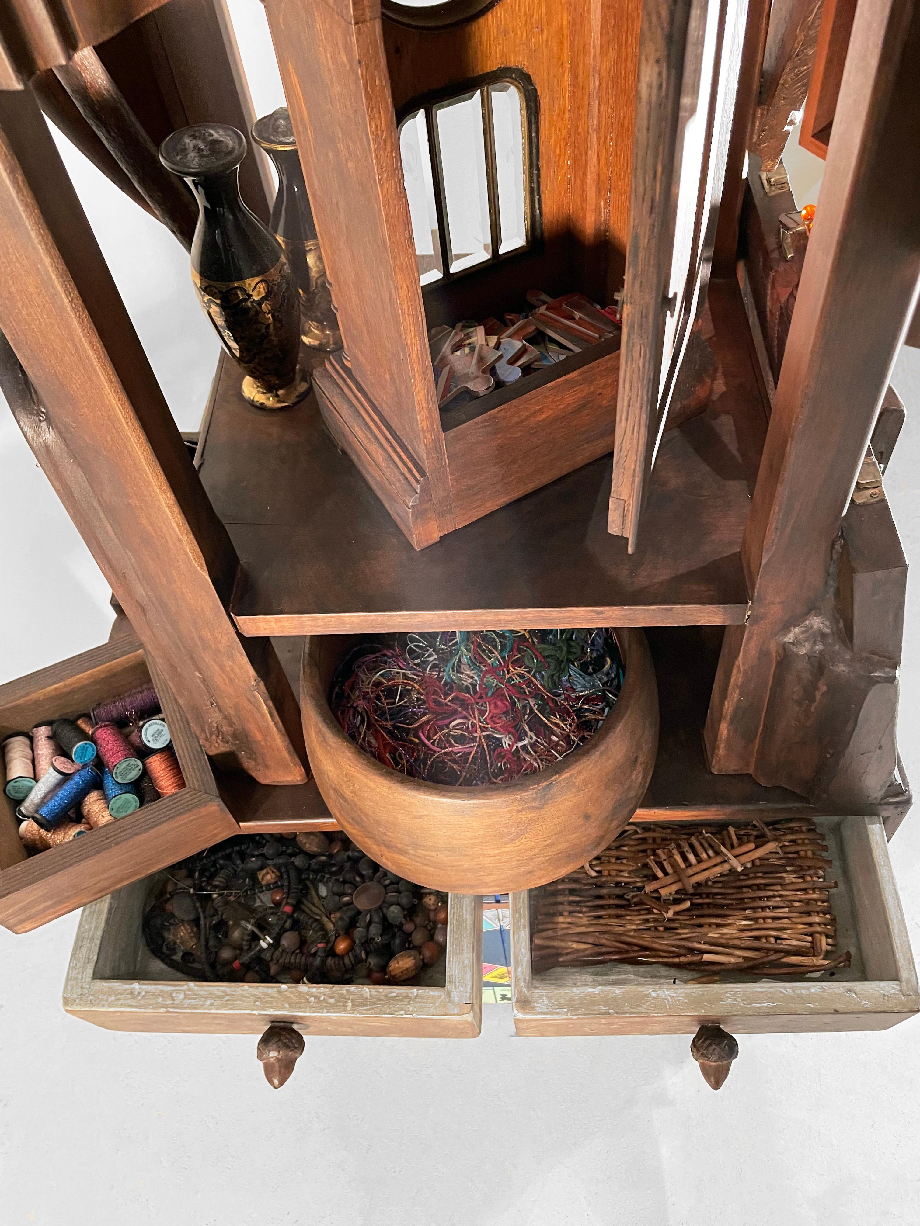 Escultura contemporánea en técnica mixta Cuando las pasiones y los pasatiempos eran posibles 1274 en venta 7