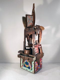 Contemporary Mixed Media Sculpture When Passions and Pastimes were Possible 1274