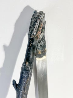 Equality 272 - Mixed Media Metal Wood Stone Contemporary Art Wall Sculpture