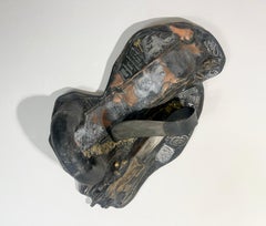 Highway, Bridge & Twist 296 - Mixed Media Metal Wood Contemporary Wall Sculpture