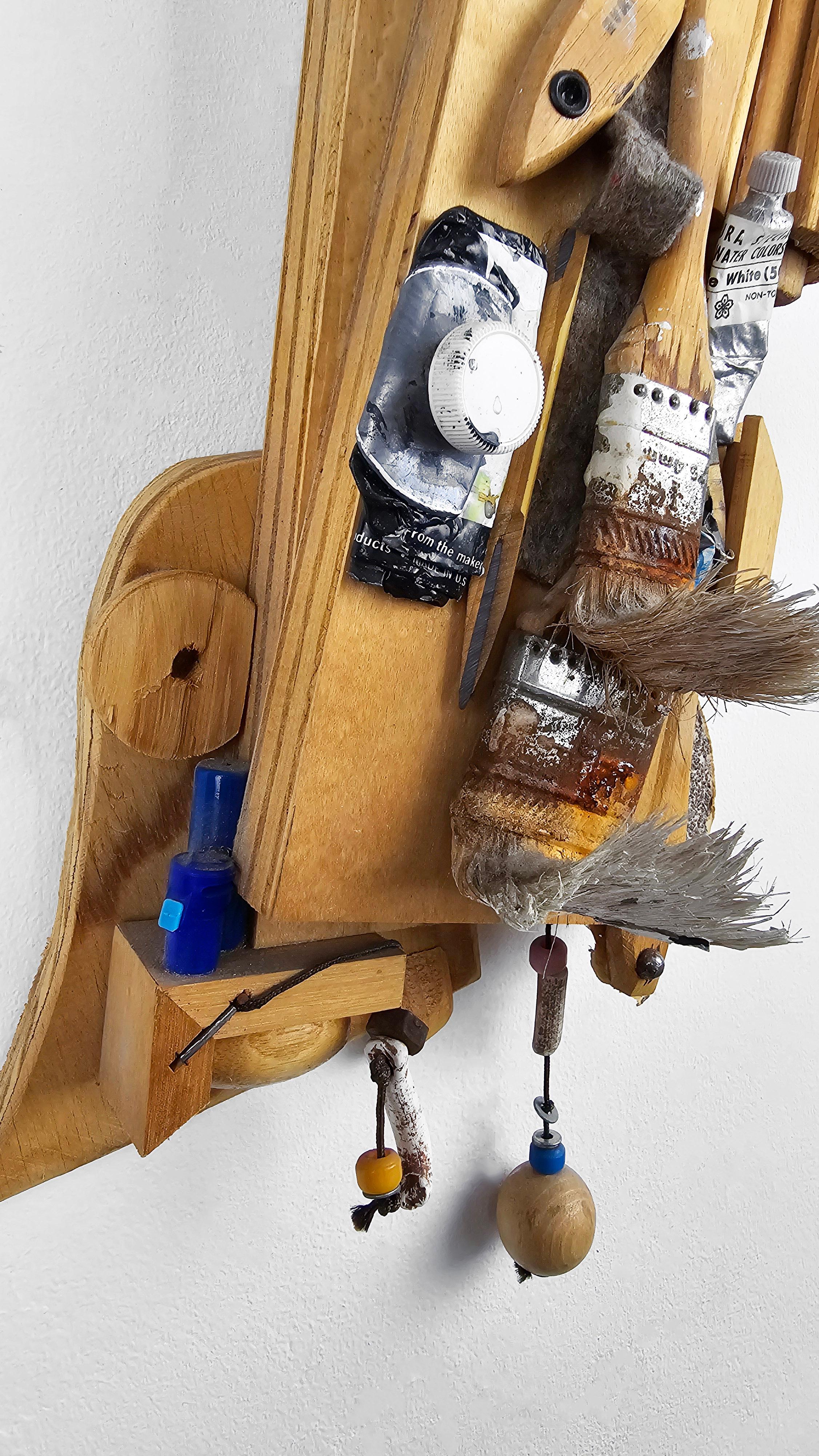 Intimate Duo 134 - Mixed Media Assemblage Contemporary Art Wall Sculpture For Sale 3