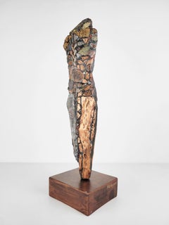 Linda Stein, Knight of Healing 614 - Contemporary Mixed Media Metal Sculpture