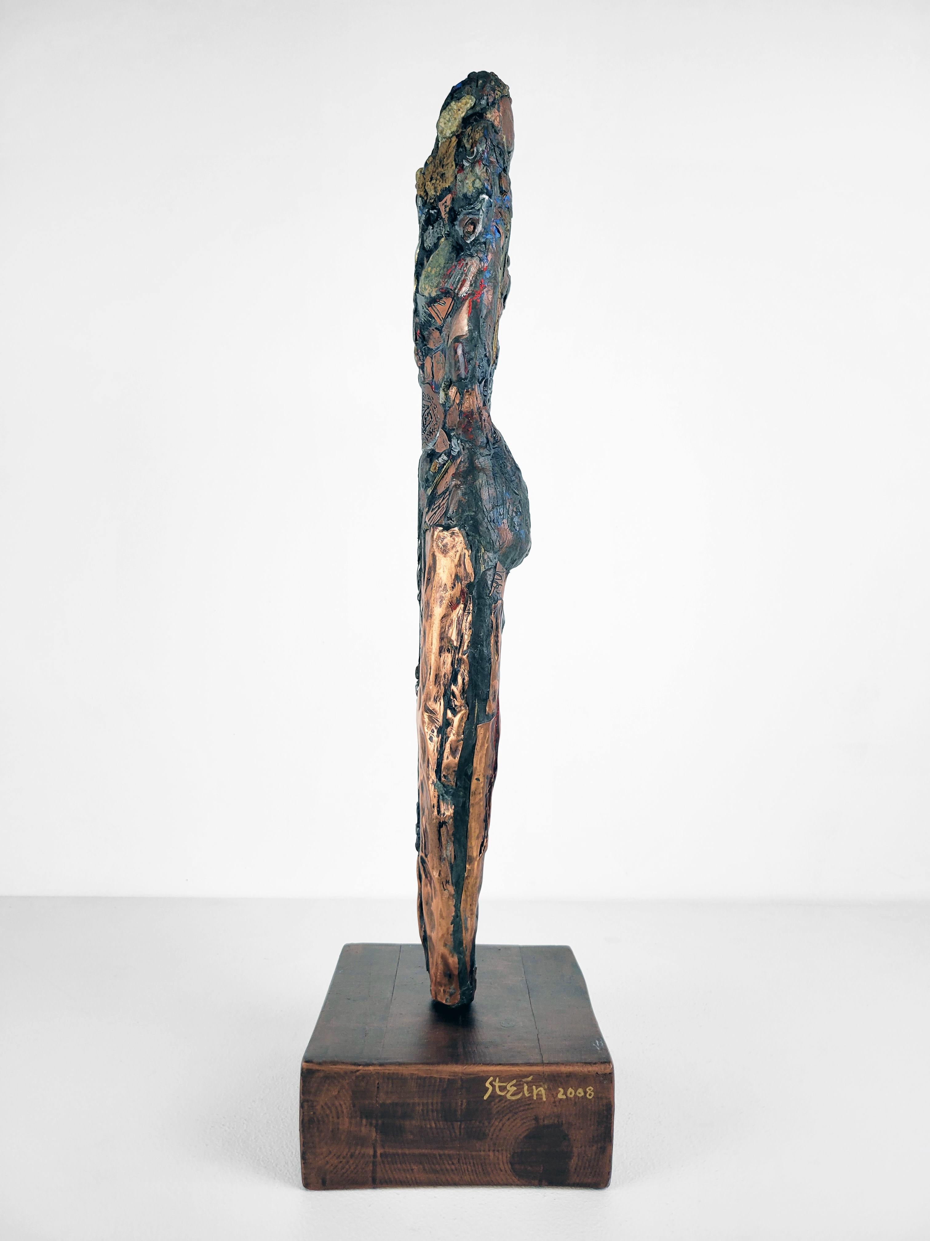 Linda Stein, Ritter der Heilung 614 – zeitgenössische Metallskulptur in Mischtechnik im Angebot 2