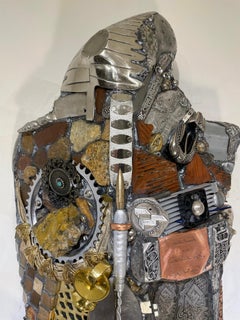 Linda Stein, Cavaliere di New Beginnings 1294 - Scultura contemporanea a tecnica mista