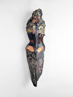 Linda Stein, Knight of the Lock 554 - Contemporary Mixed Media Metal Sculpture