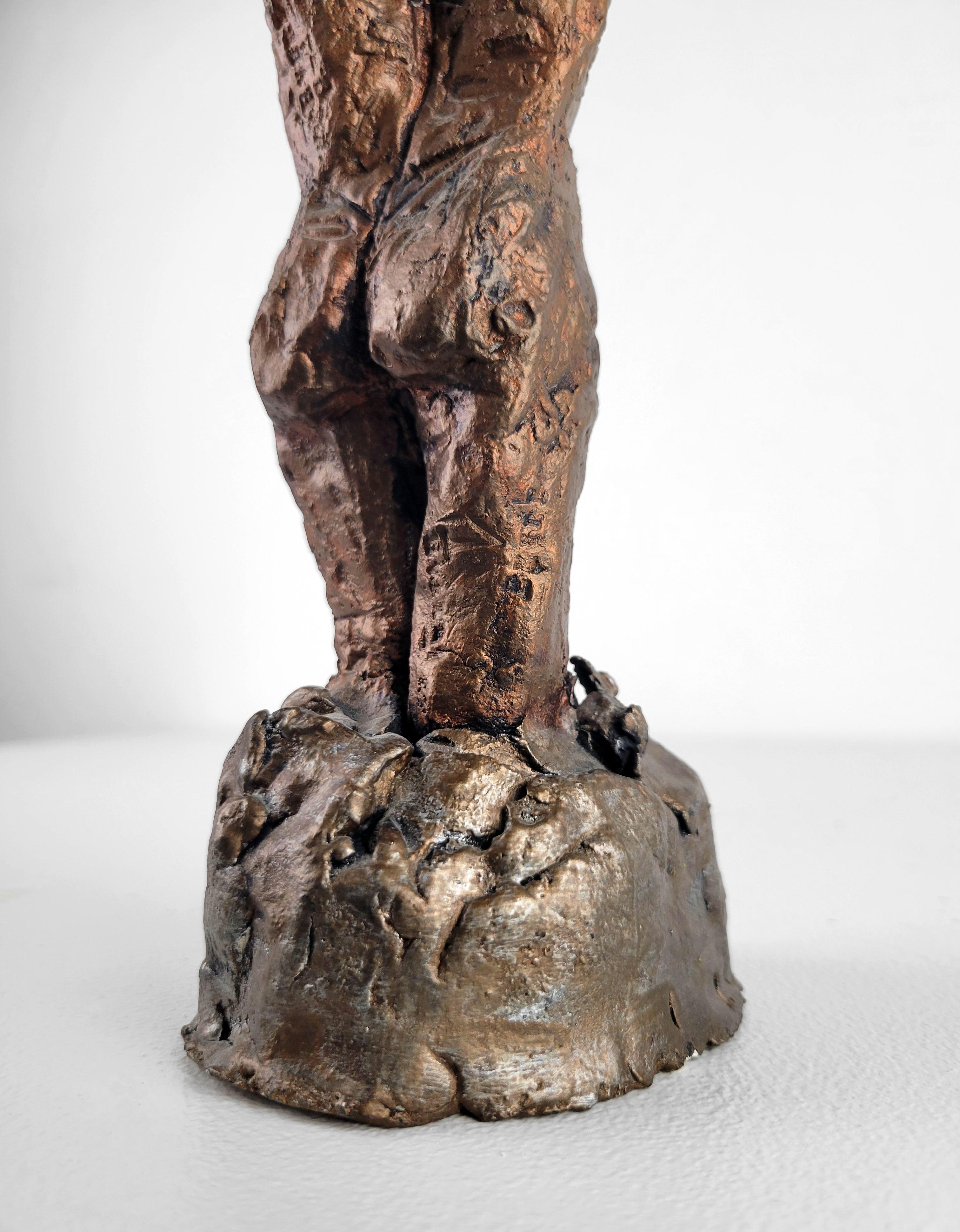 Linda Stein, Ritter des Berges 657 – zeitgenössische Metallic-Keramik-Skulptur im Angebot 7