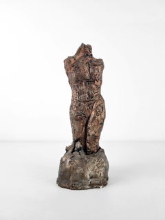 Linda Stein, Knight of the Rock 657 - Contemporary Metallic Ceramic Sculpture