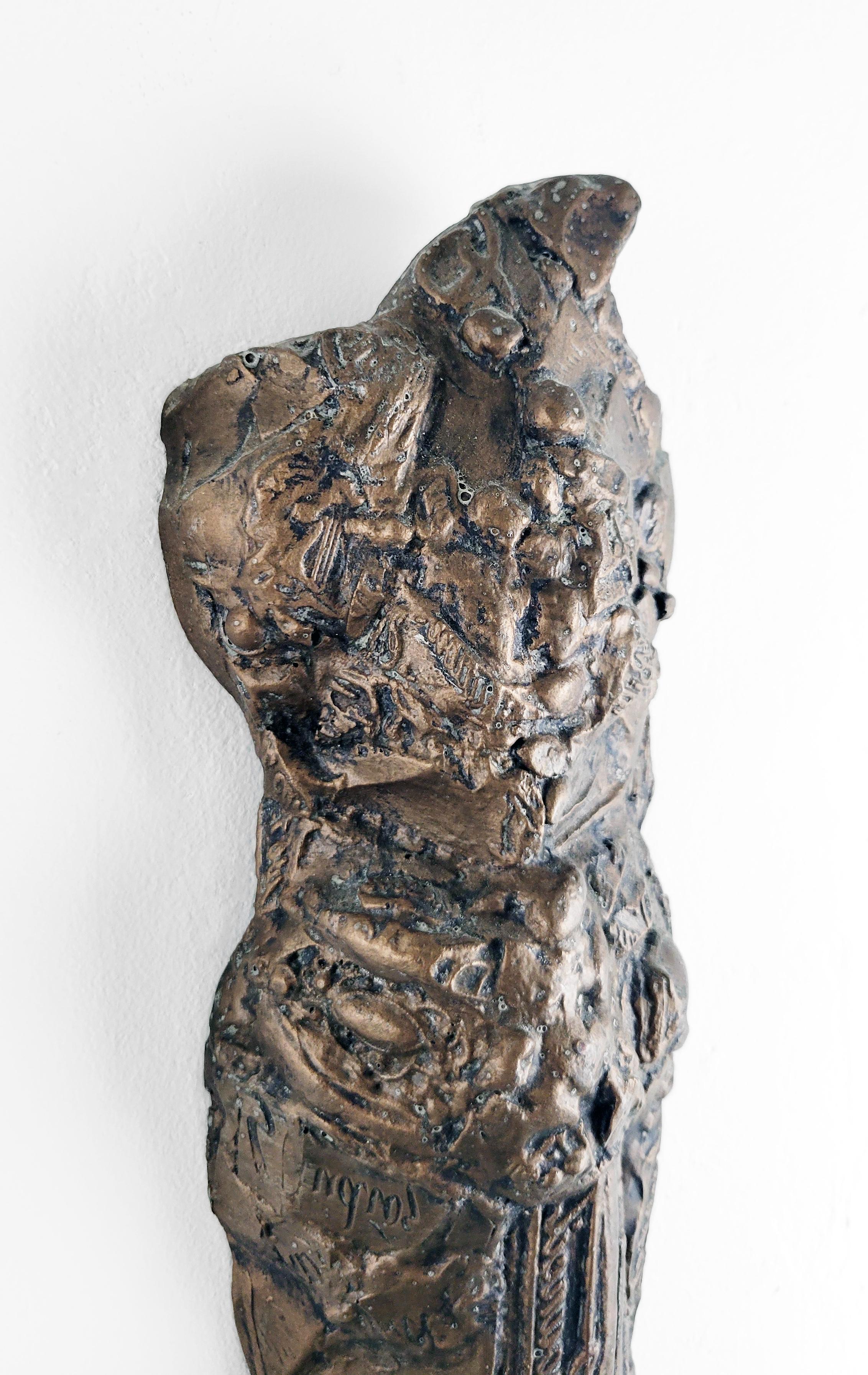 Linda Stein, Knight Spirit 675 -Contemporary Art Metallic Wall Sculpture Edition For Sale 4
