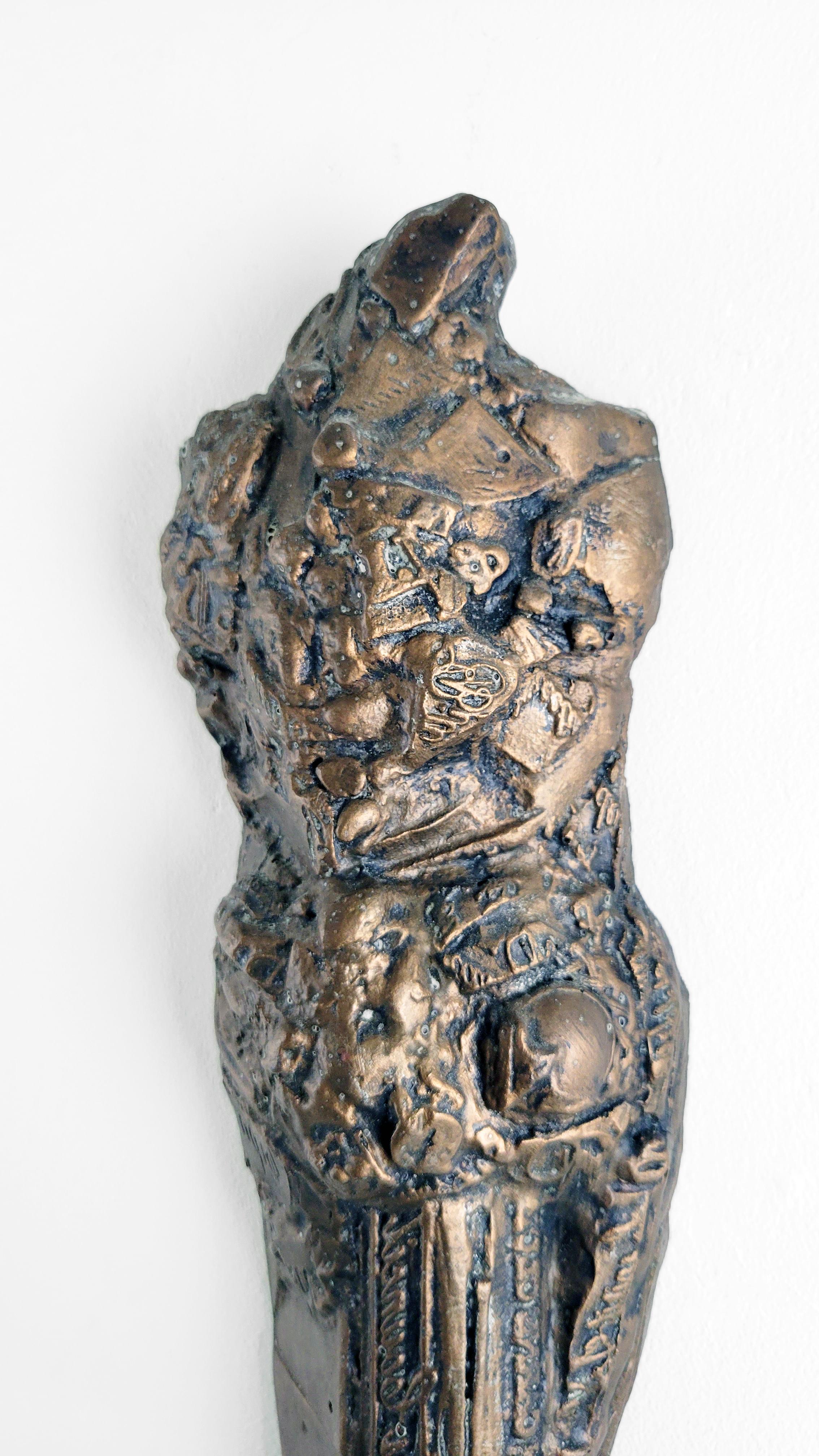 Linda Stein, Knight Spirit 675 -Contemporary Art Metallic Wall Sculpture Edition For Sale 5