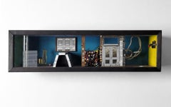 Linda Stein, Lower Manhattan 007 Escultura mural contemporánea de collage en técnica mixta