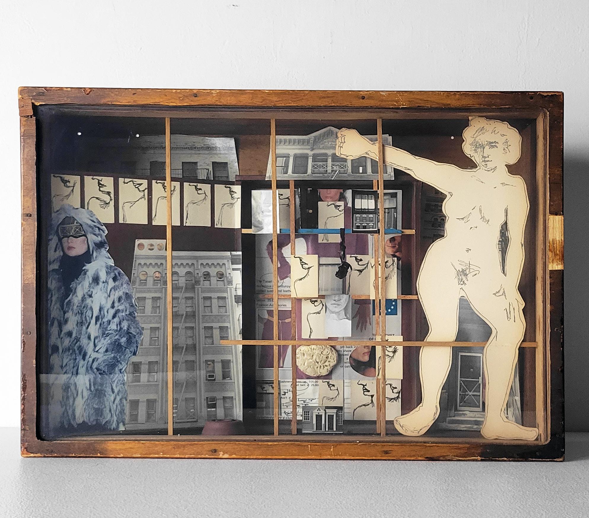 Linda Stein, Manhattan Outreach 005 - Zeitgenössische Wandskulptur mit gemischten Medien im Angebot 2