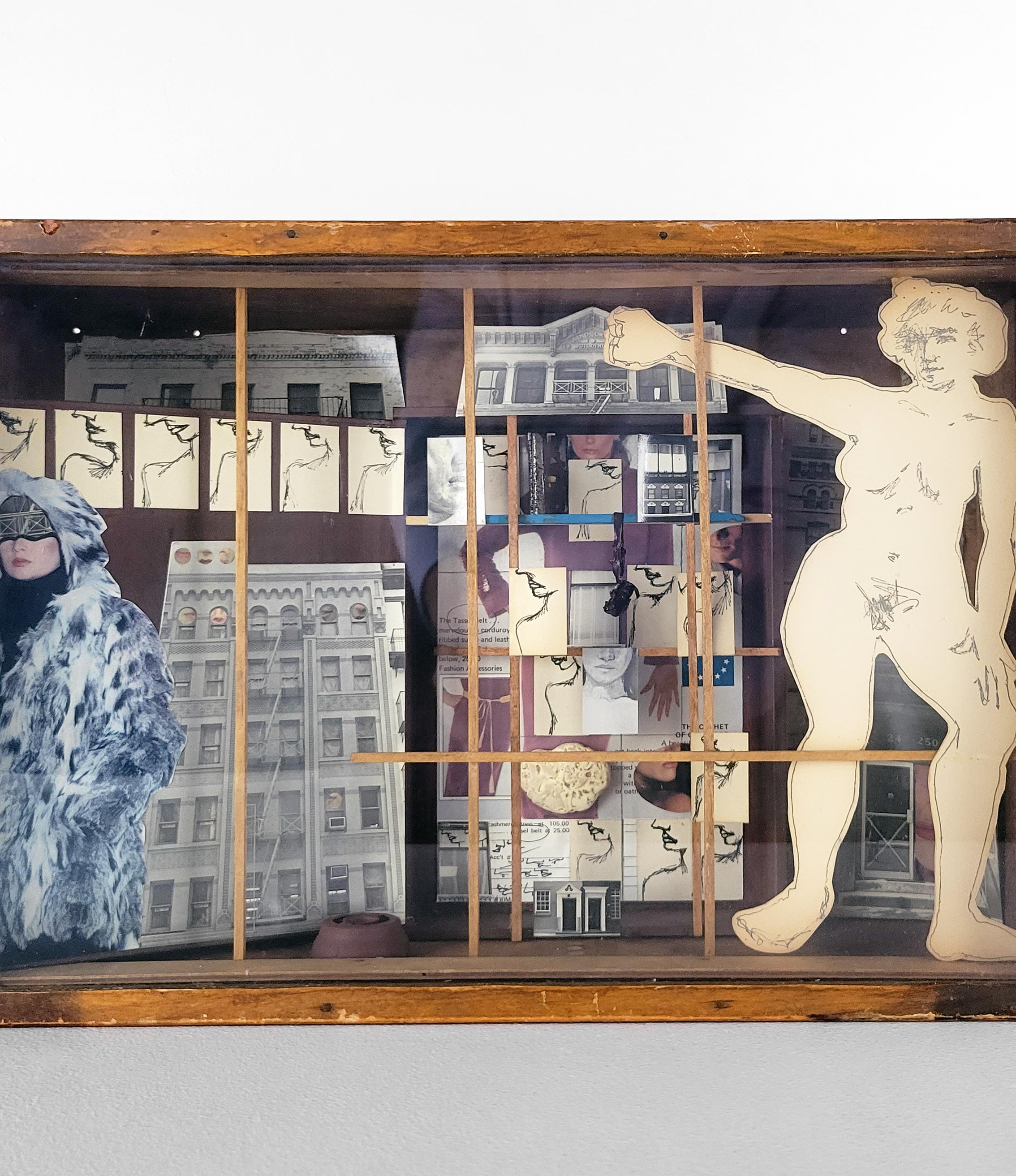 Linda Stein, Manhattan Outreach 005 - Zeitgenössische Wandskulptur mit gemischten Medien im Angebot 5