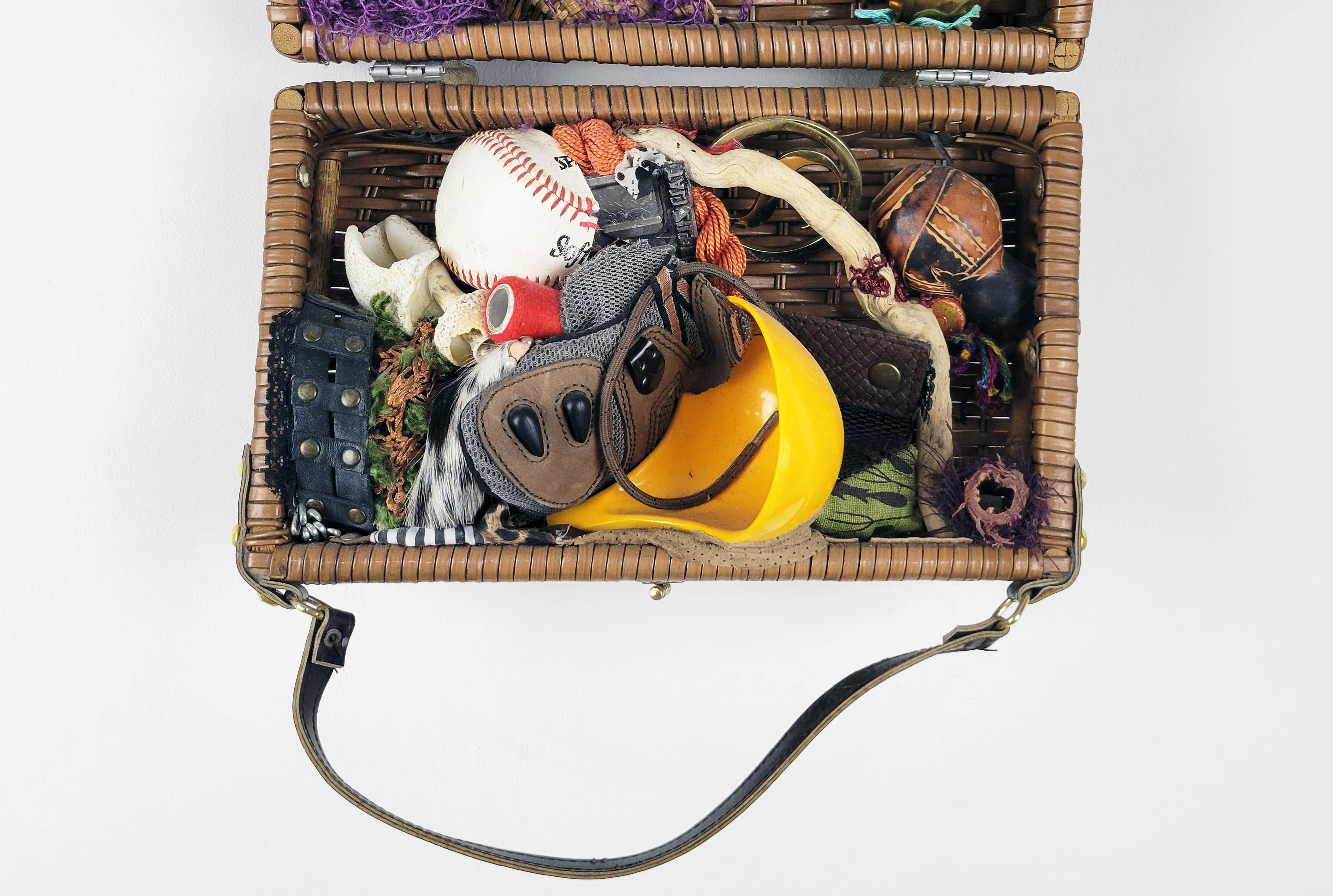 Linda Stein, Picnic Case 928 - Contemporary Mixed Media Wunderkammer Sculpture For Sale 4