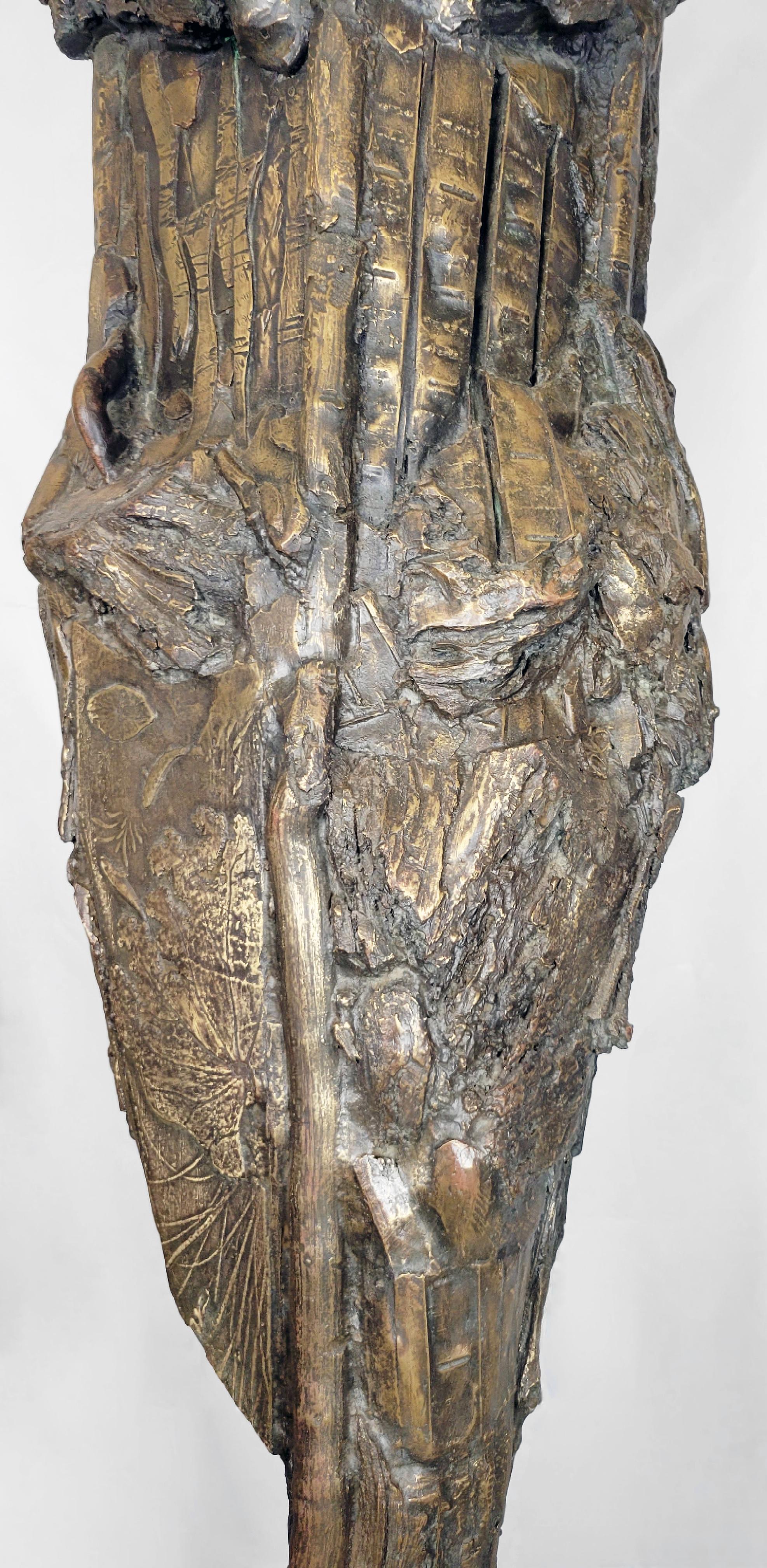 Linda Stein, River Knight 617 - Contemporary Bronze Indoor or Outdoor Sculpture 1